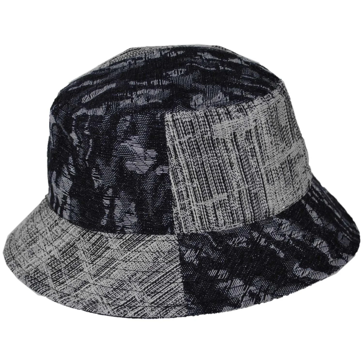 Patchwork Mashup Denim Cotton Bucket Hat - Spring Collection - Image 18