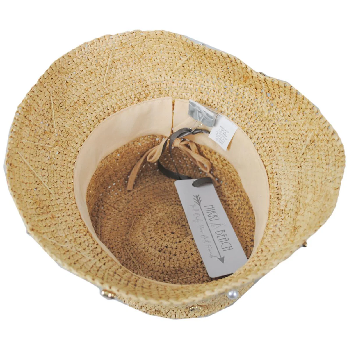 Pearle Raffia Straw Bucket Hat - Image 5