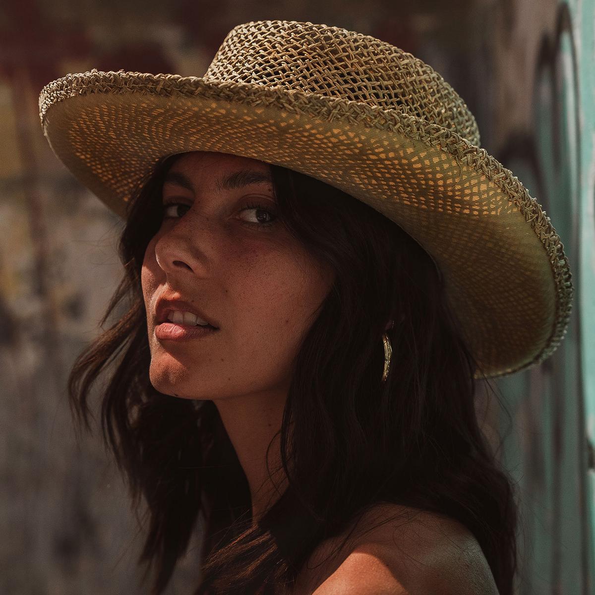 Pebble Beach Seagrass Straw Gambler Hat - Image 3