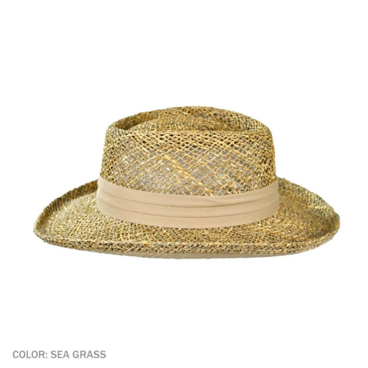 Pebble Beach Seagrass Straw Gambler Hat - Image 6