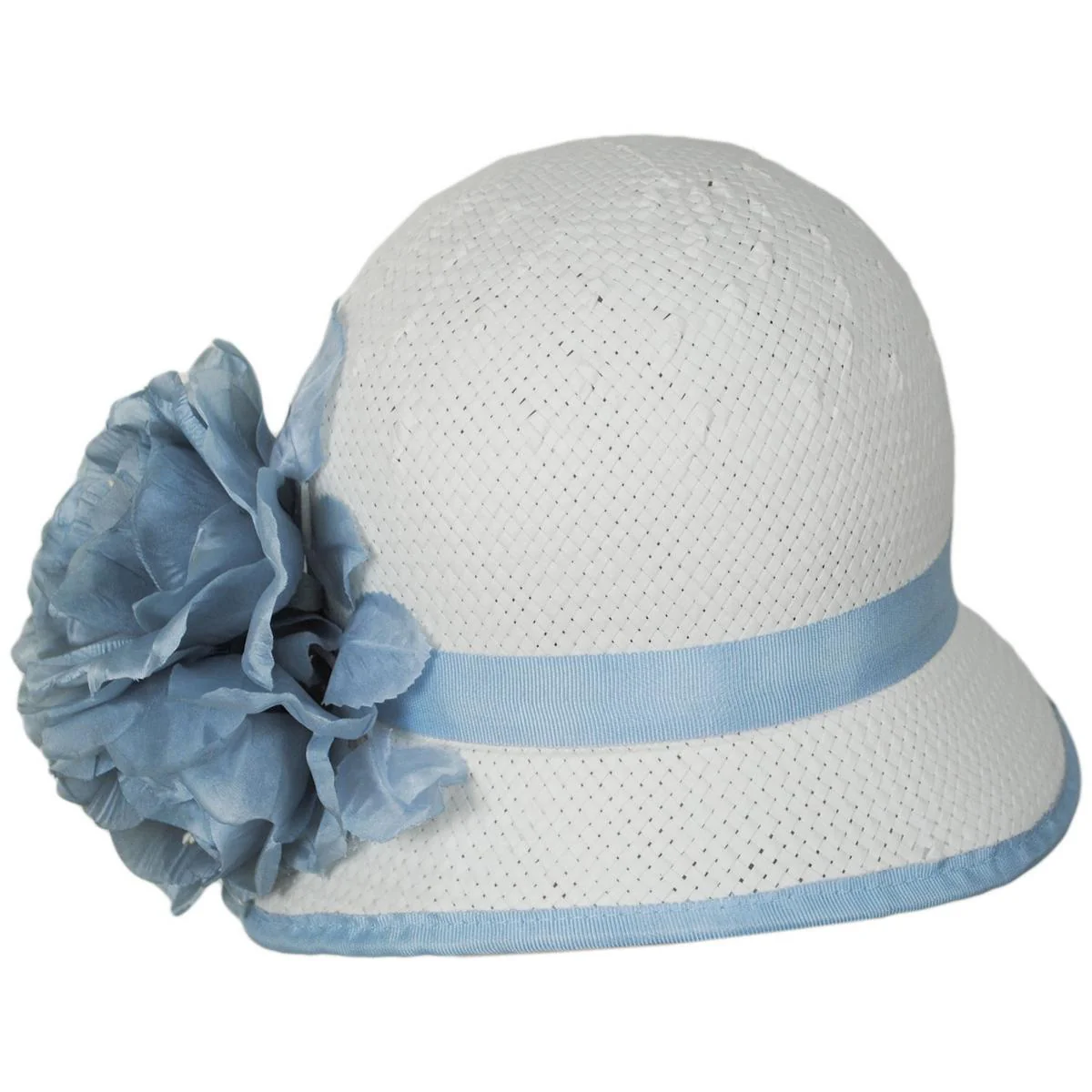 Peony Trio Toyo Straw Cloche Hat - Image 2