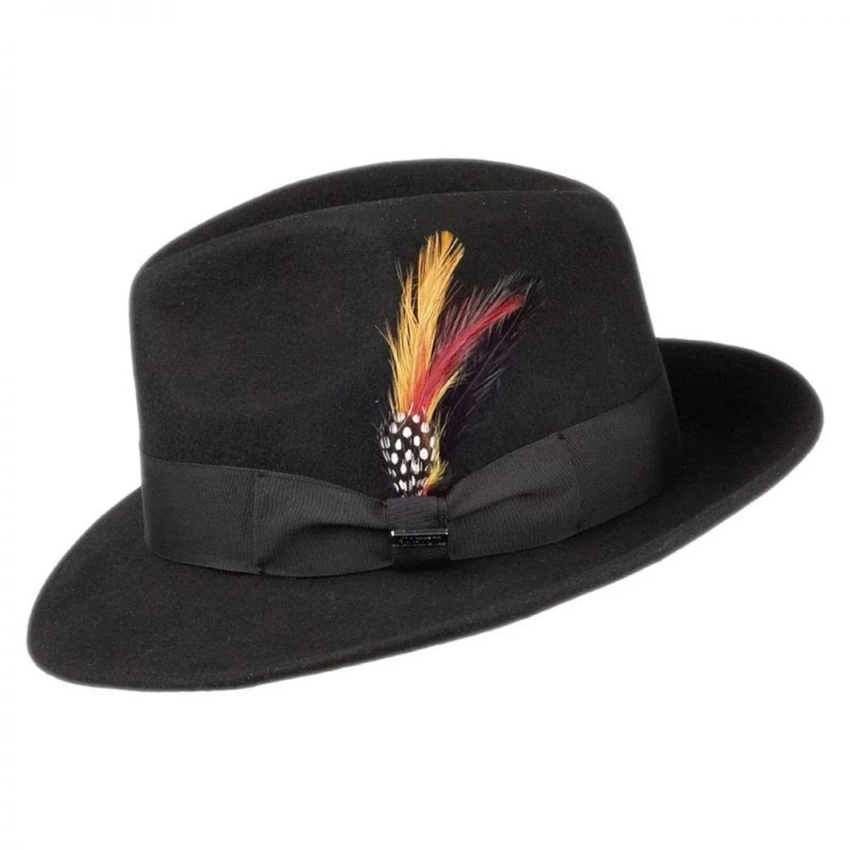 Pinch Crown Crushable Wool Felt Fedora Hat - Image 13