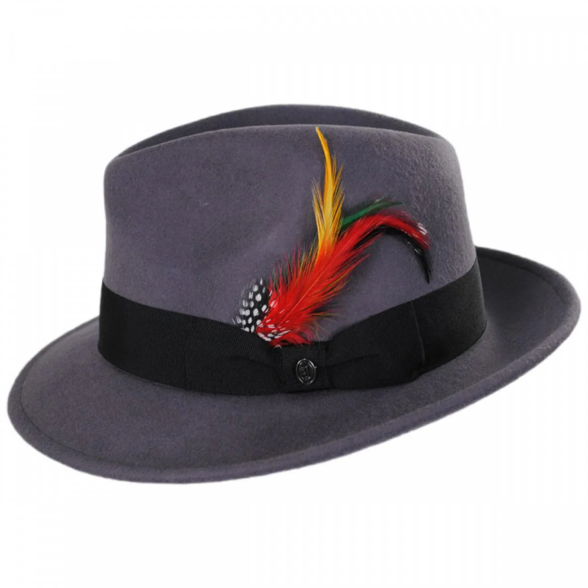 Pinch Crown Crushable Wool Felt Fedora Hat - Image 5