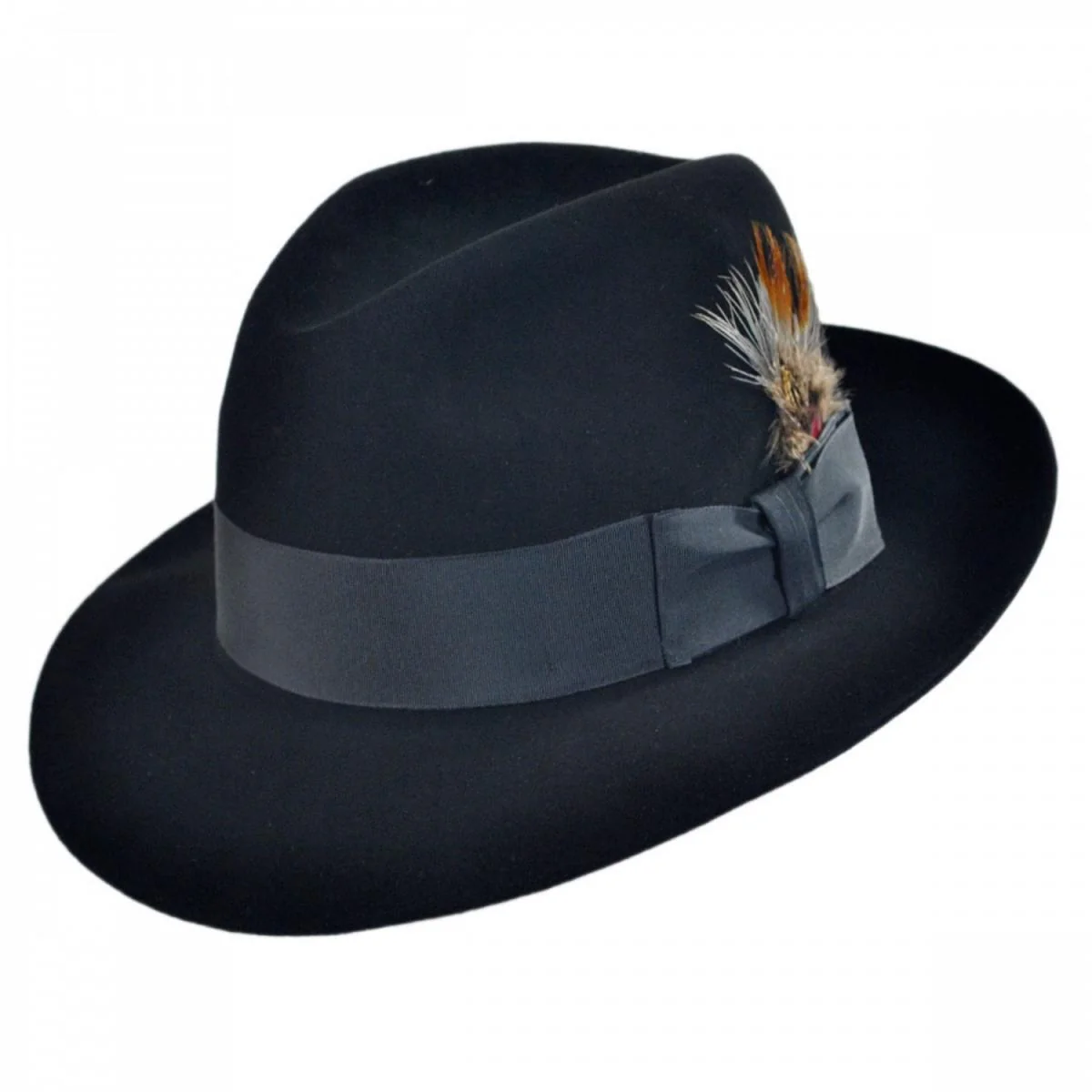 Pinnacle Beaver Fur Felt Fedora Hat