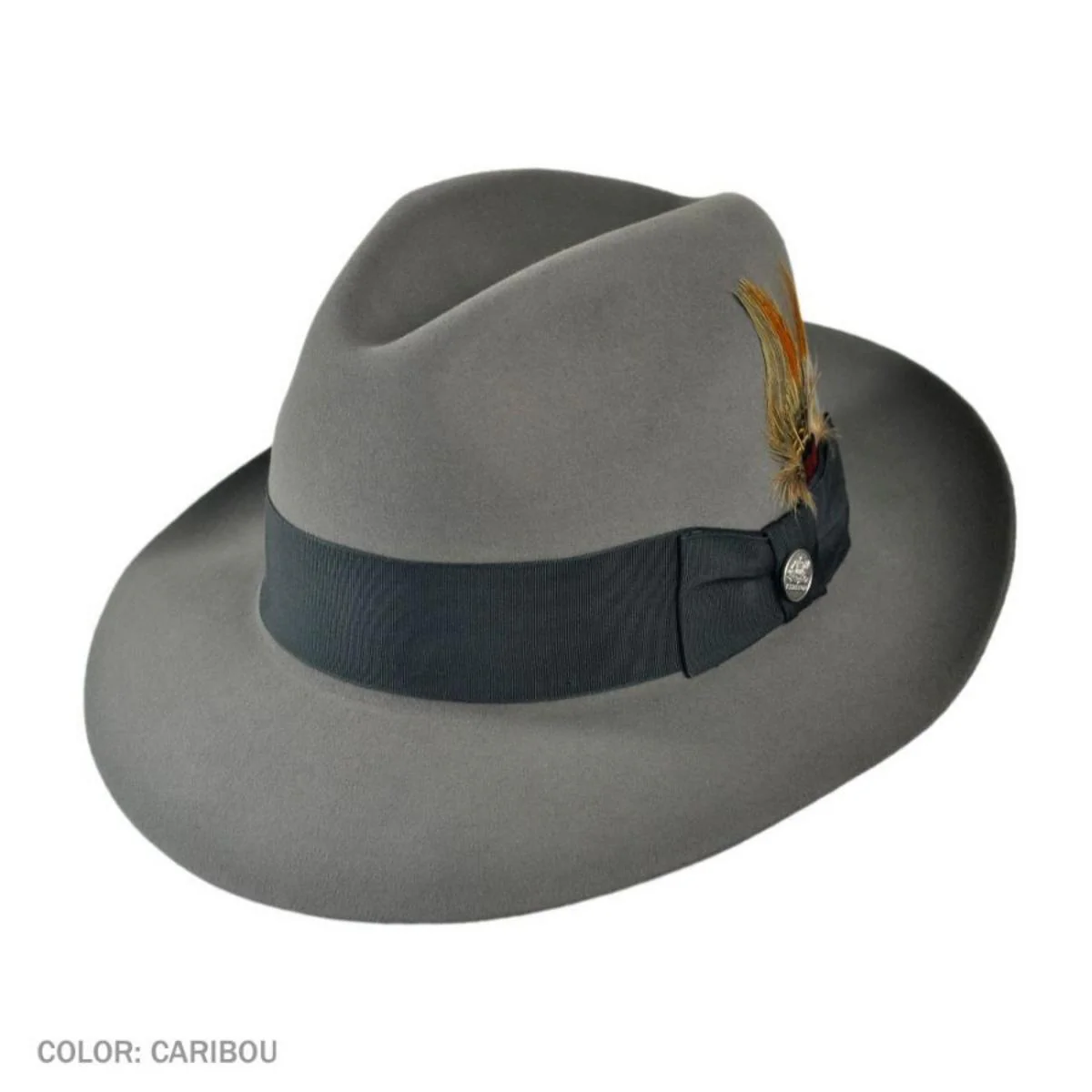 Pinnacle Beaver Fur Felt Fedora Hat - Image 2