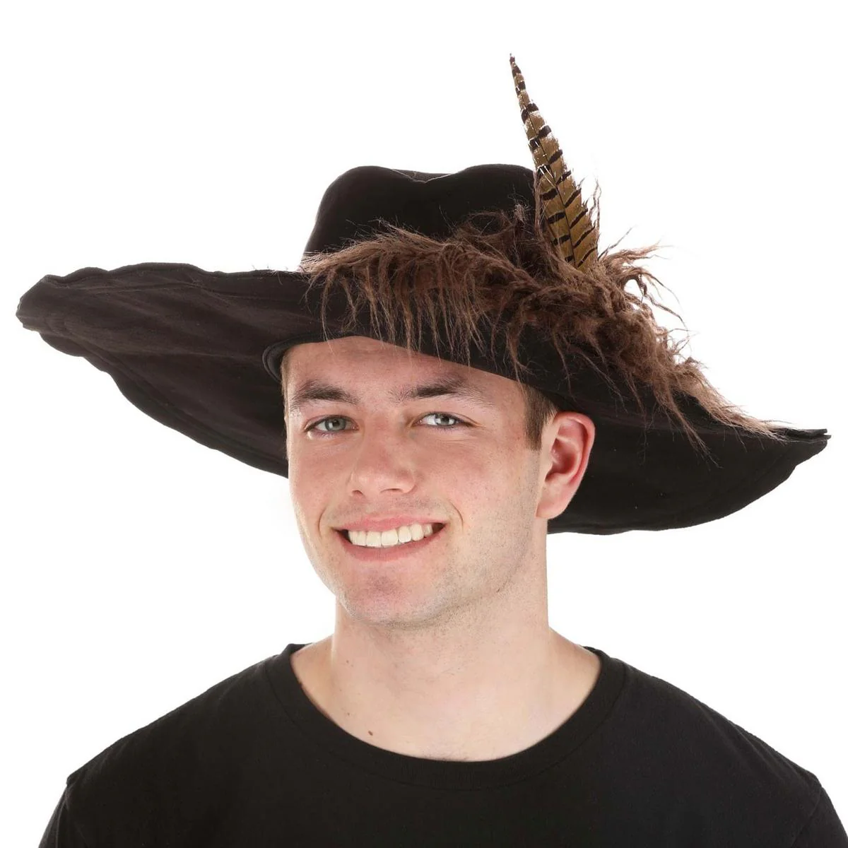 Pirates of the Caribbean Barbossa Pirate Hat with Feather - Image 2