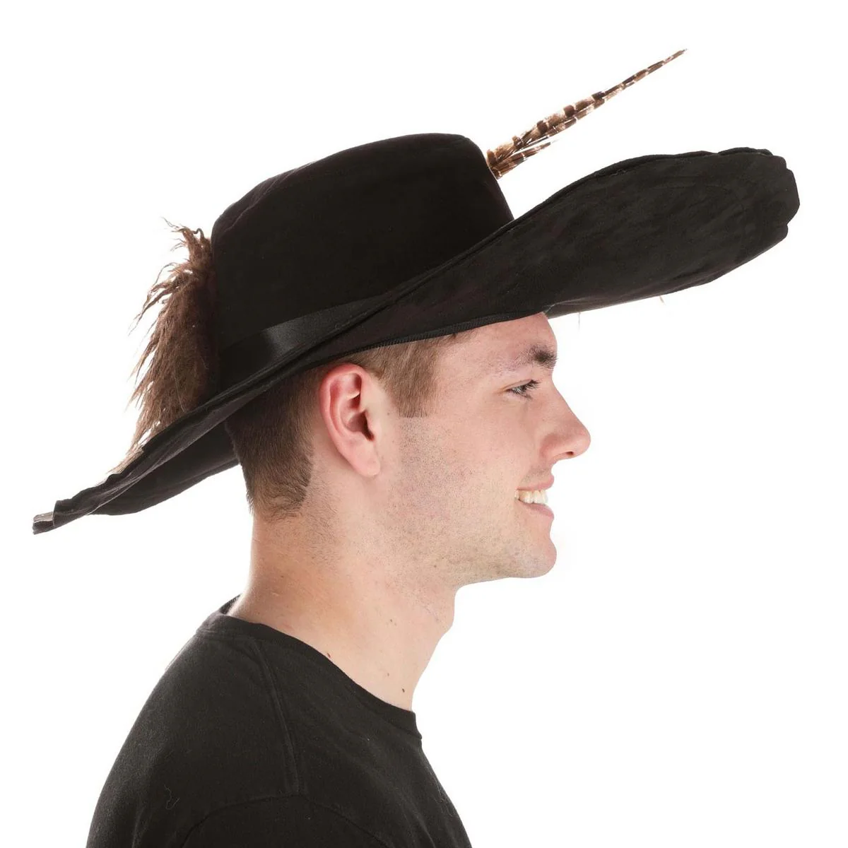 Pirates of the Caribbean Barbossa Pirate Hat with Feather - Image 4