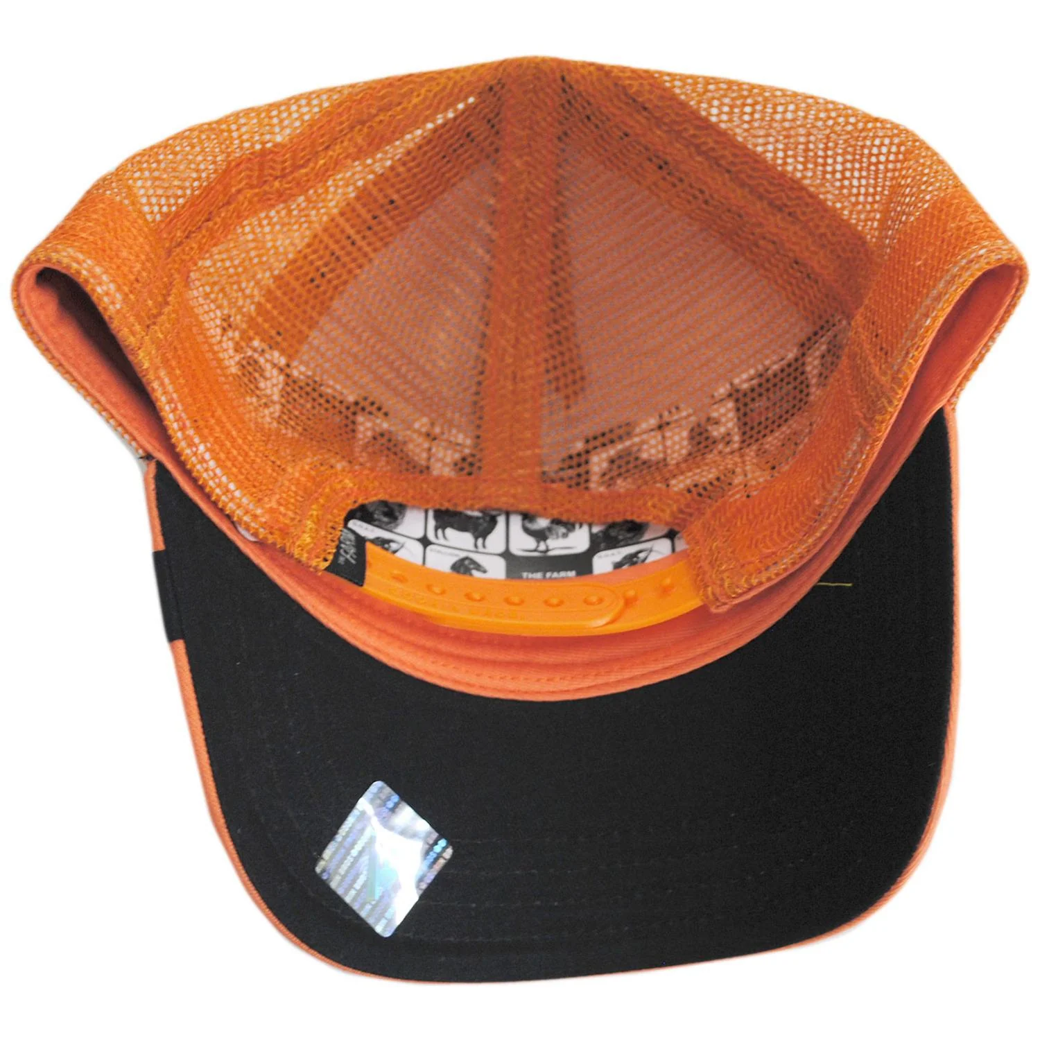 Pitbull Mesh Trucker Snapback Baseball Cap - Orange - Image 4