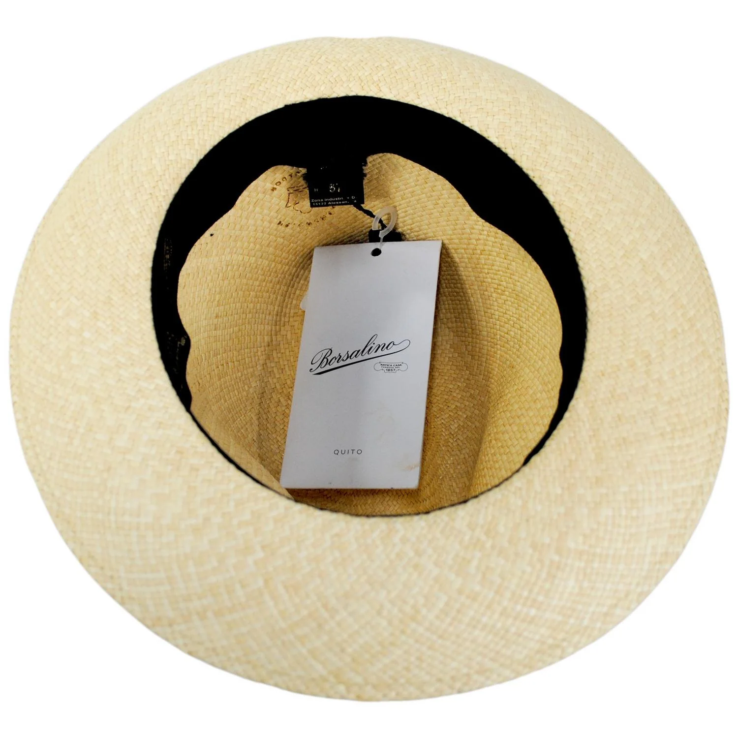Quito Medio Panama Straw Fedora Hat - Image 5