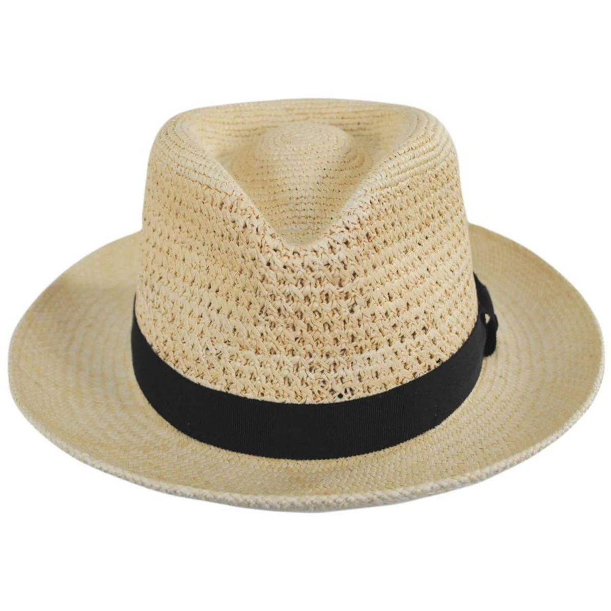 Racer Panama Straw Fedora Hat - Image 2