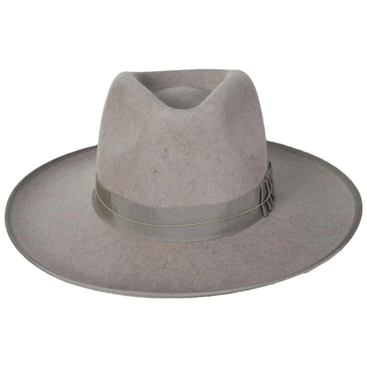 Reno Wool Felt Fedora Hat - Oatmeal - Image 3
