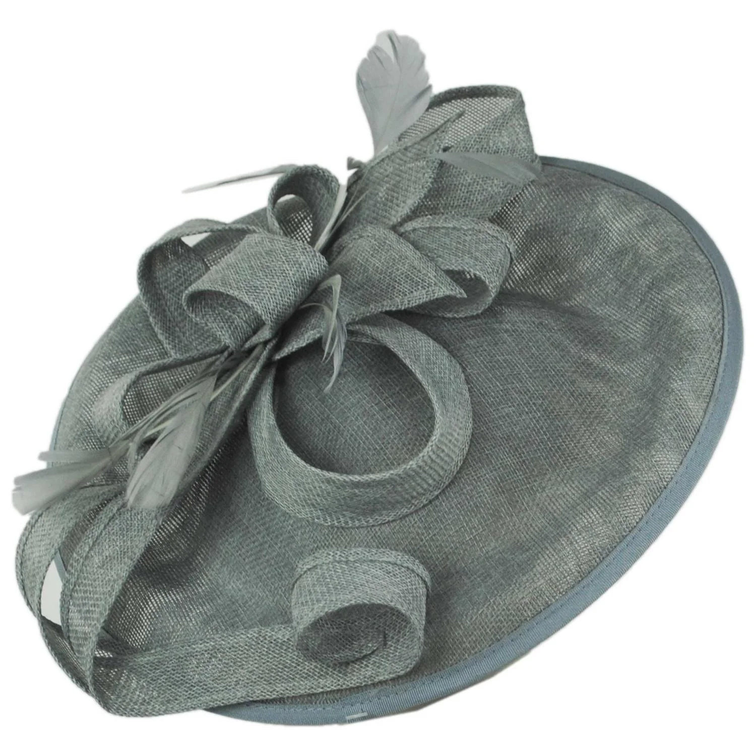 Ribbon & Flax Linen Fabric Fascinator Hat - Image 11