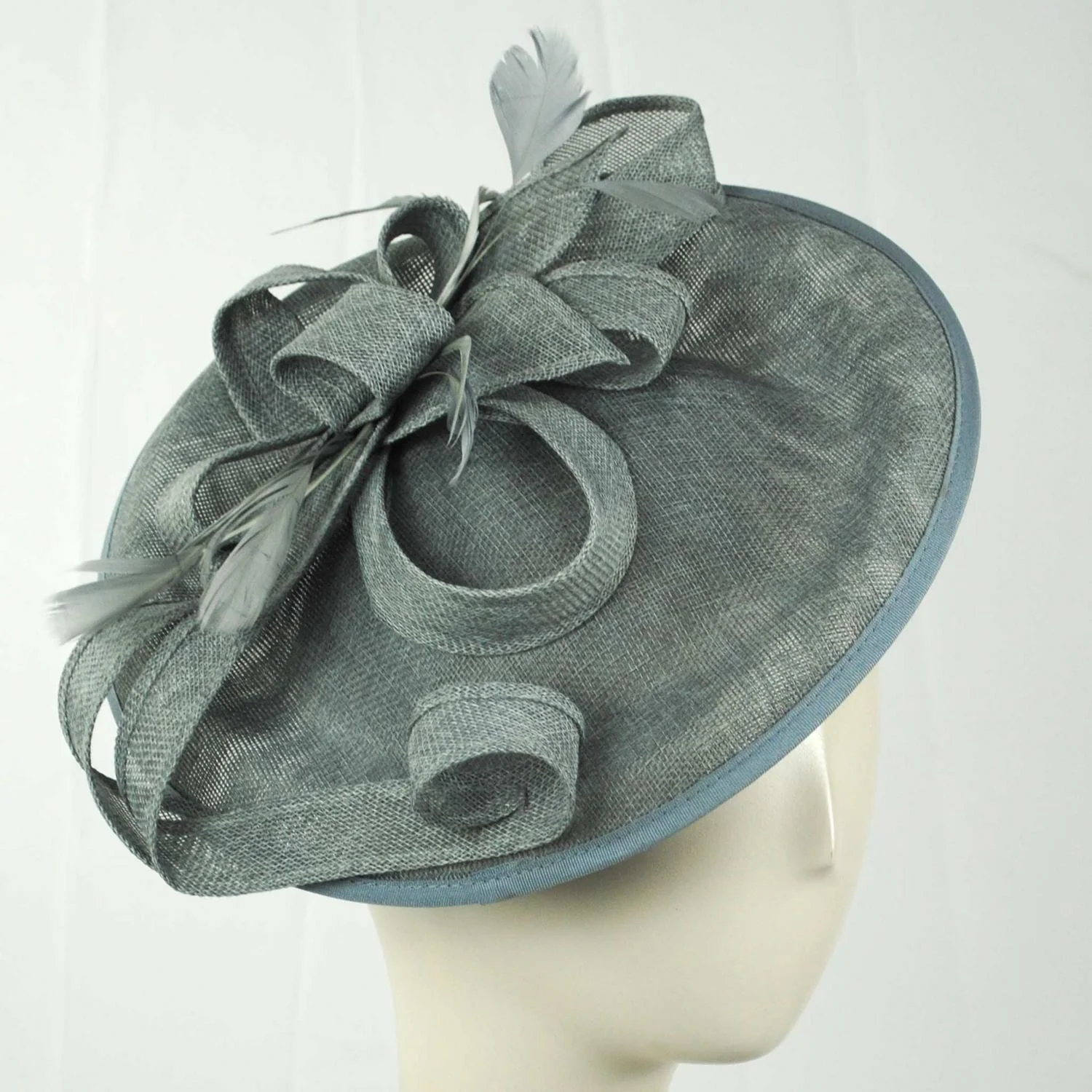 Ribbon & Flax Linen Fabric Fascinator Hat - Image 13