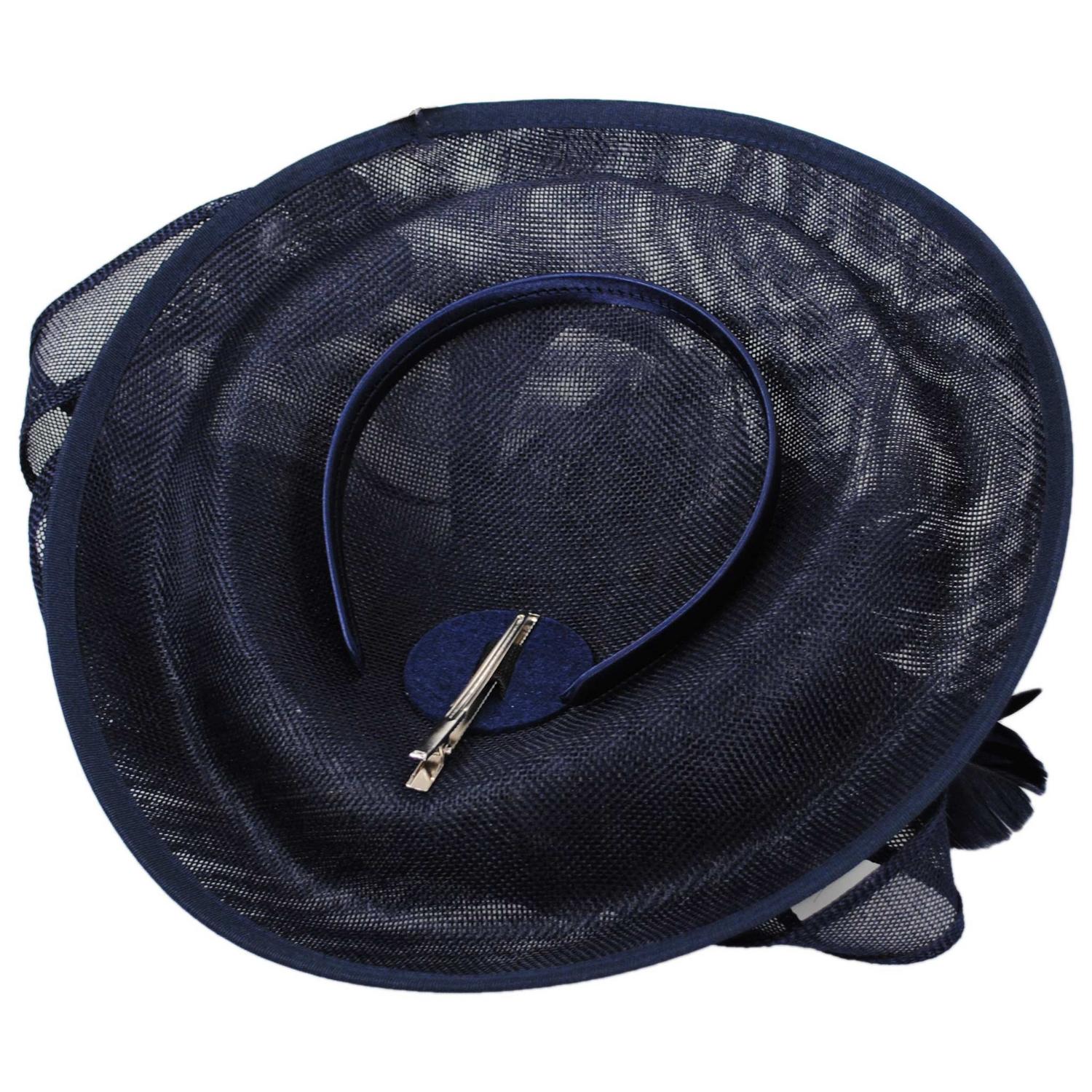 Ribbon & Flax Linen Fabric Fascinator Hat - Image 18