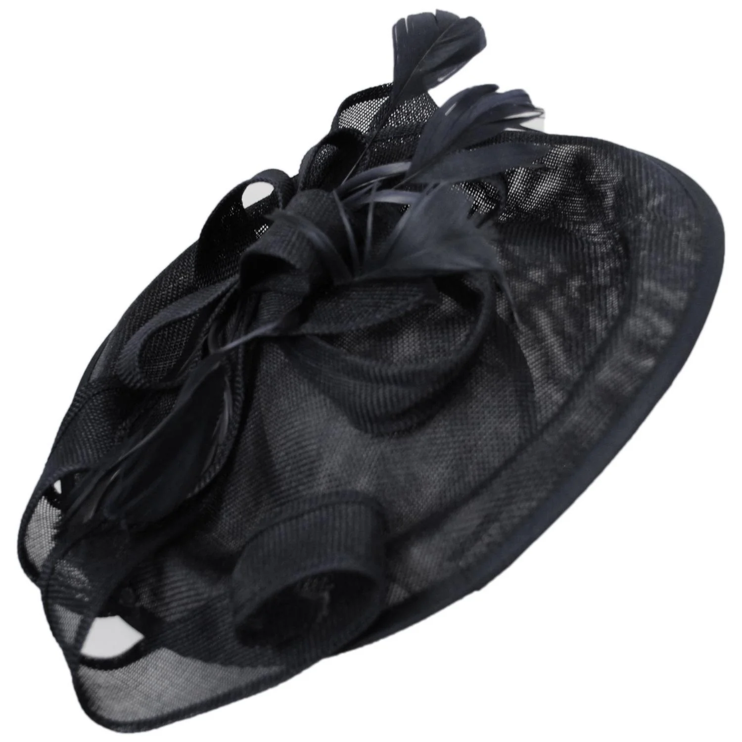 Ribbon & Flax Linen Fabric Fascinator Hat - Image 19