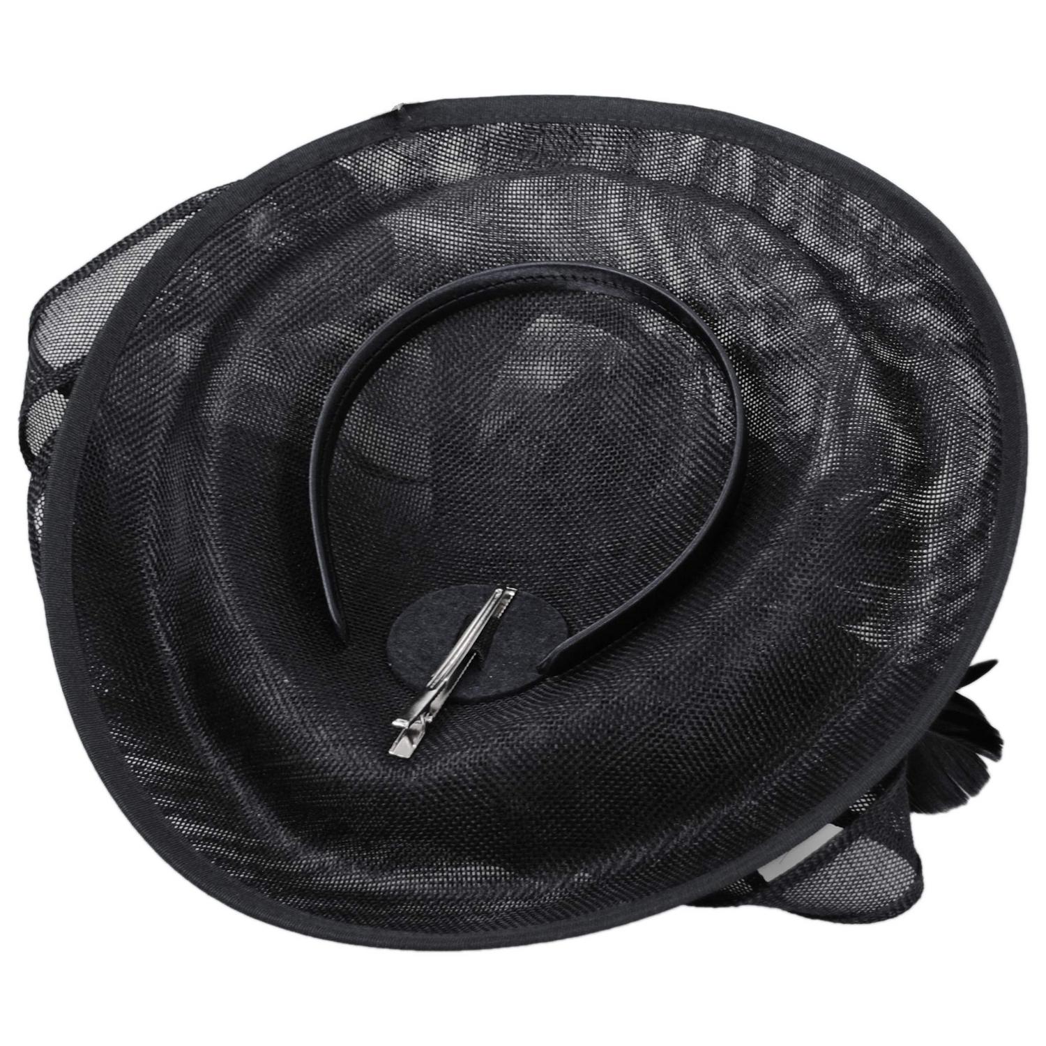 Ribbon & Flax Linen Fabric Fascinator Hat - Image 22