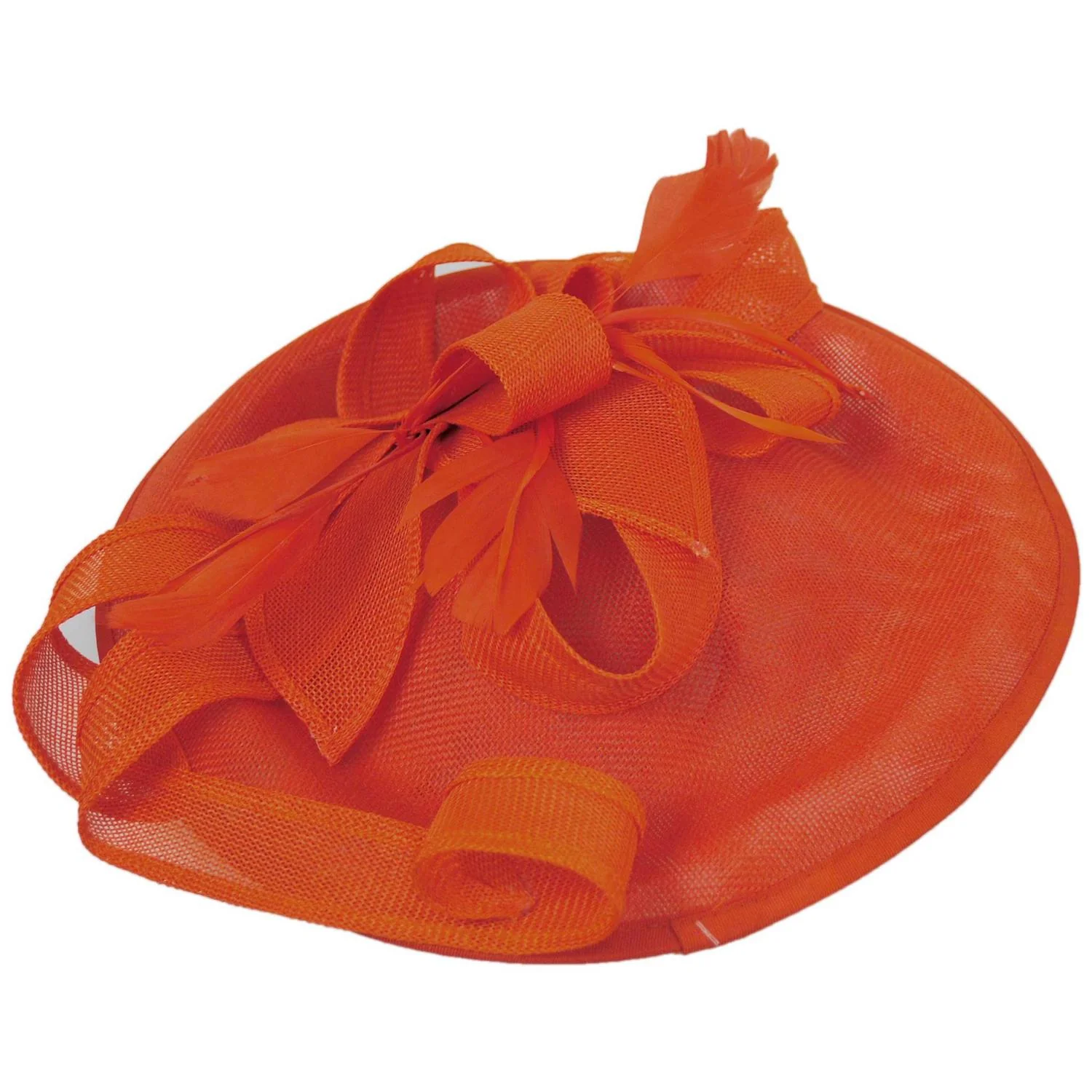 Ribbon & Flax Linen Fabric Fascinator Hat - Image 23
