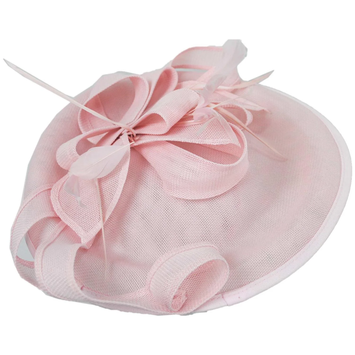 Ribbon & Flax Linen Fabric Fascinator Hat - Image 5