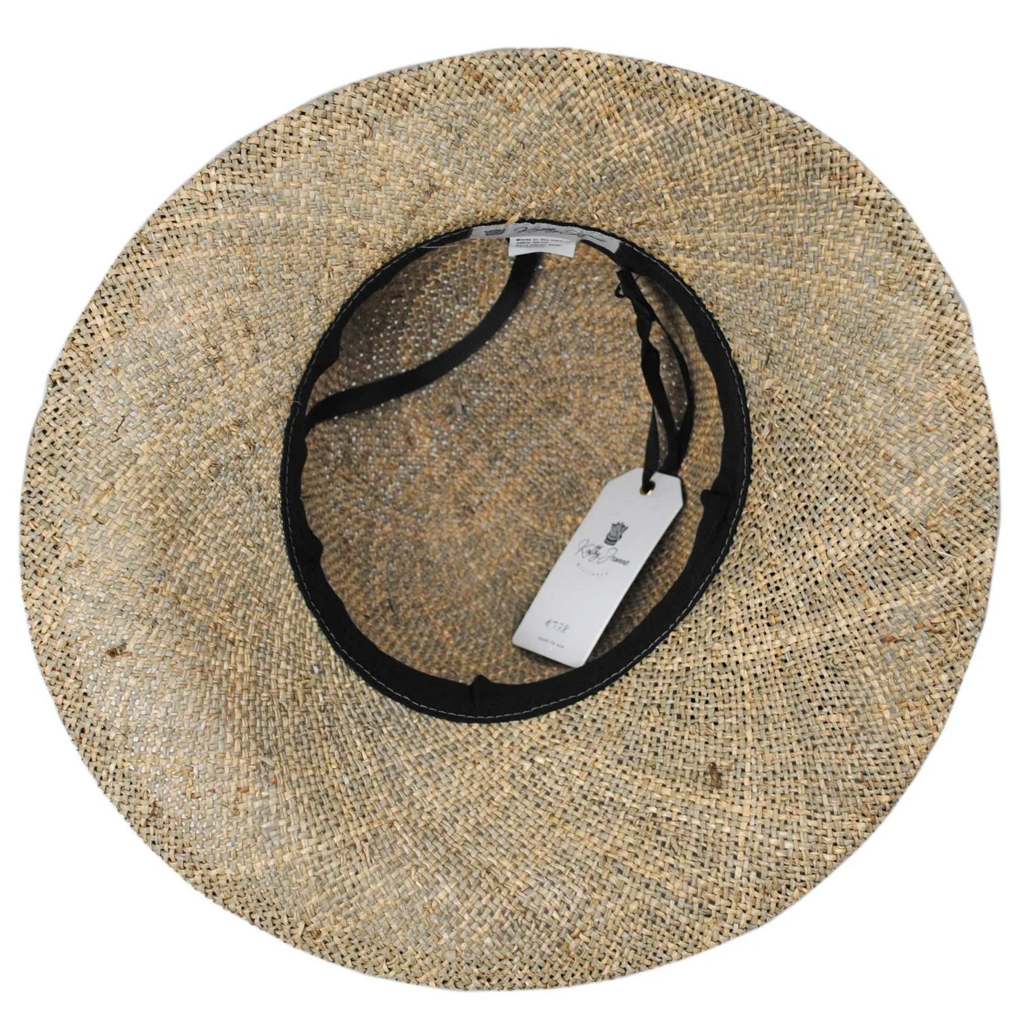 Ribbon Rosette Seagrass Straw Sun Hat - Image 4