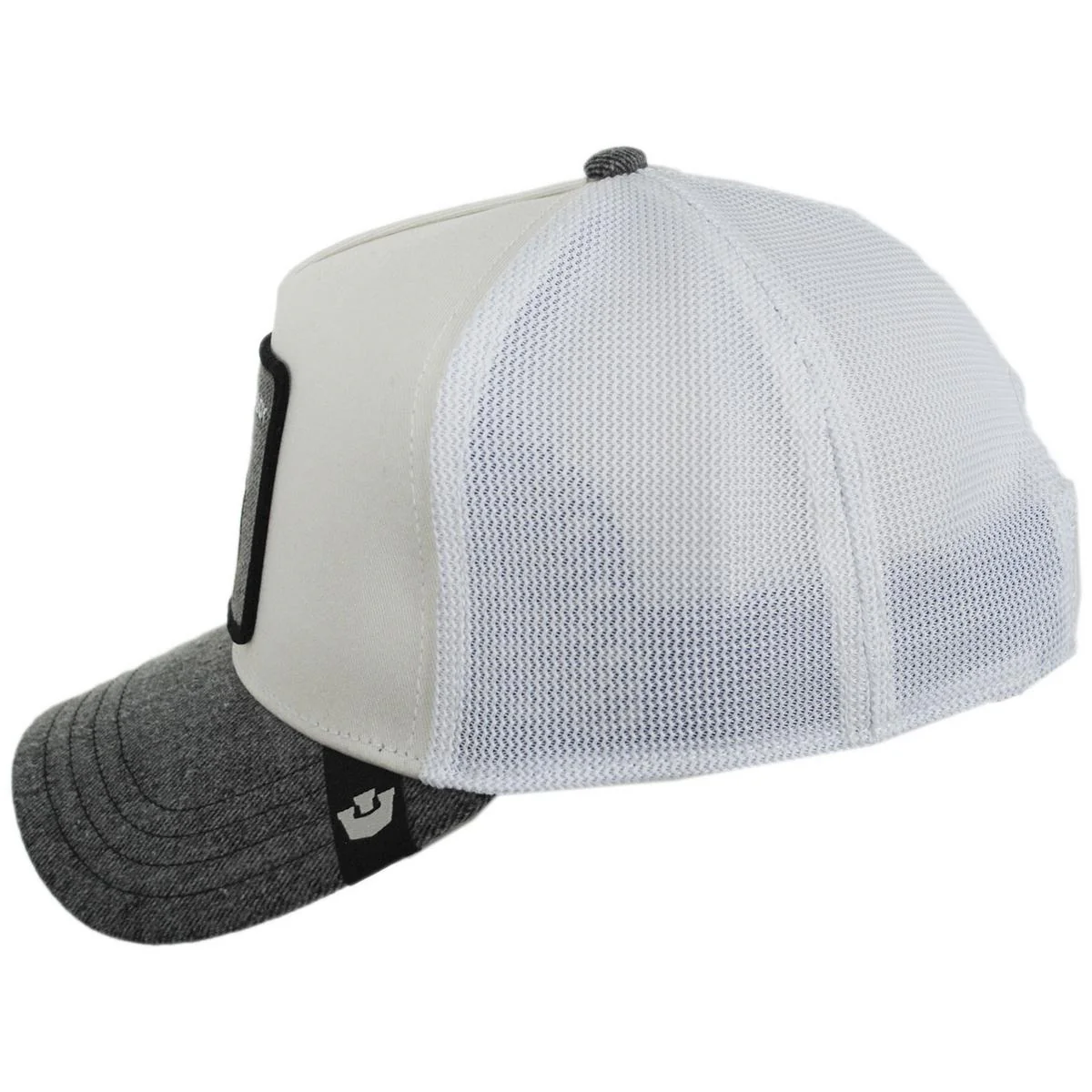 Rottie Denim Mesh Trucker Snapback Baseball Cap - Image 3