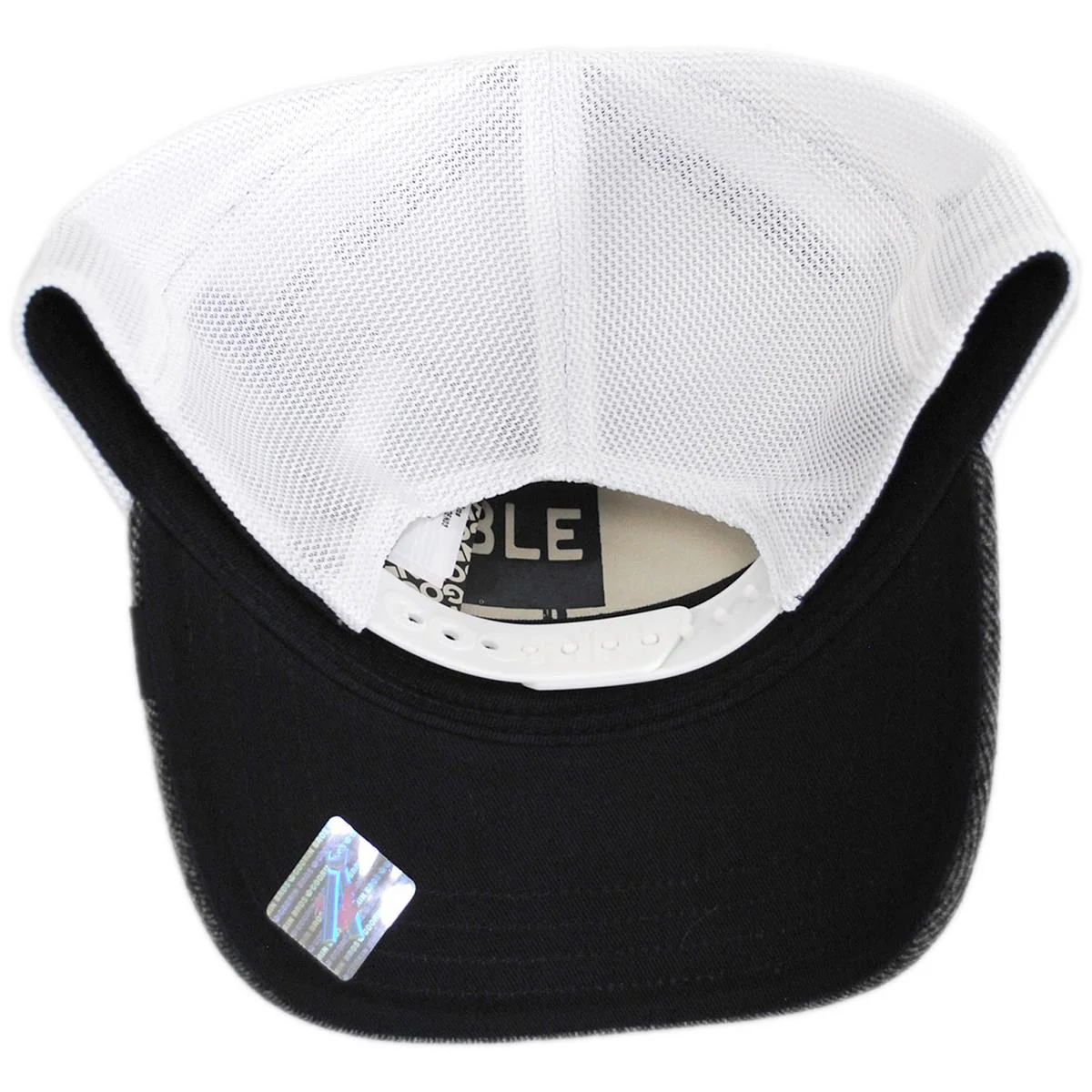 Rottie Denim Mesh Trucker Snapback Baseball Cap - Image 4