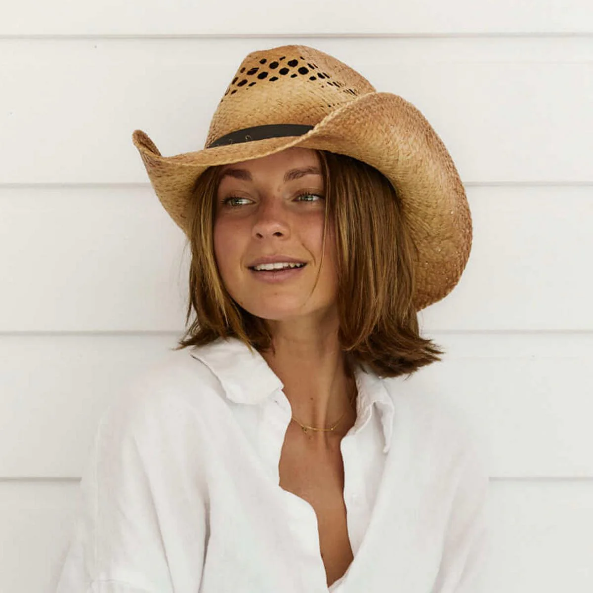 Route 66 Raffia Straw Cowboy Hat - Image 6