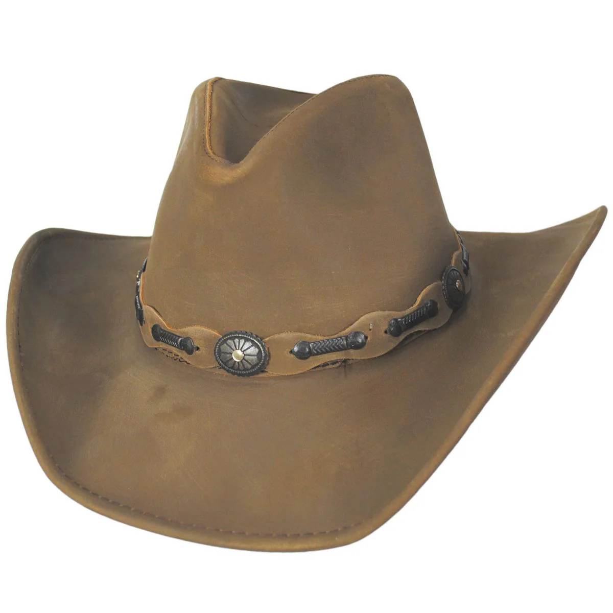 Roxbury Leather Western Hat - Image 5