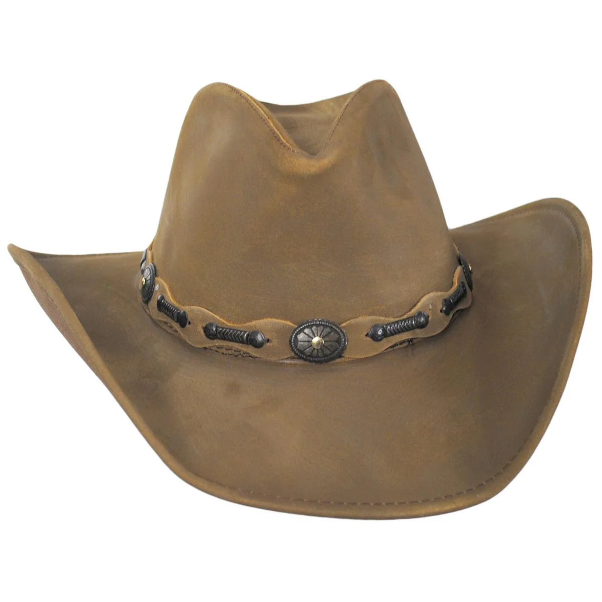 Roxbury Leather Western Hat - Image 6