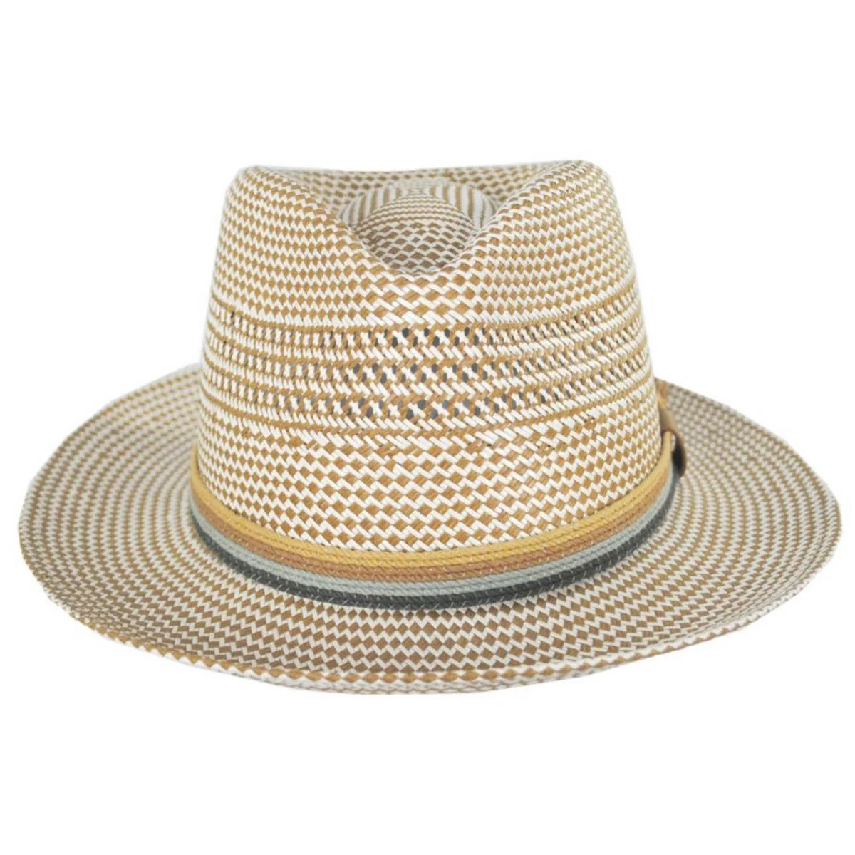 Rudi Shantung LiteStraw Fedora Hat - Image 2
