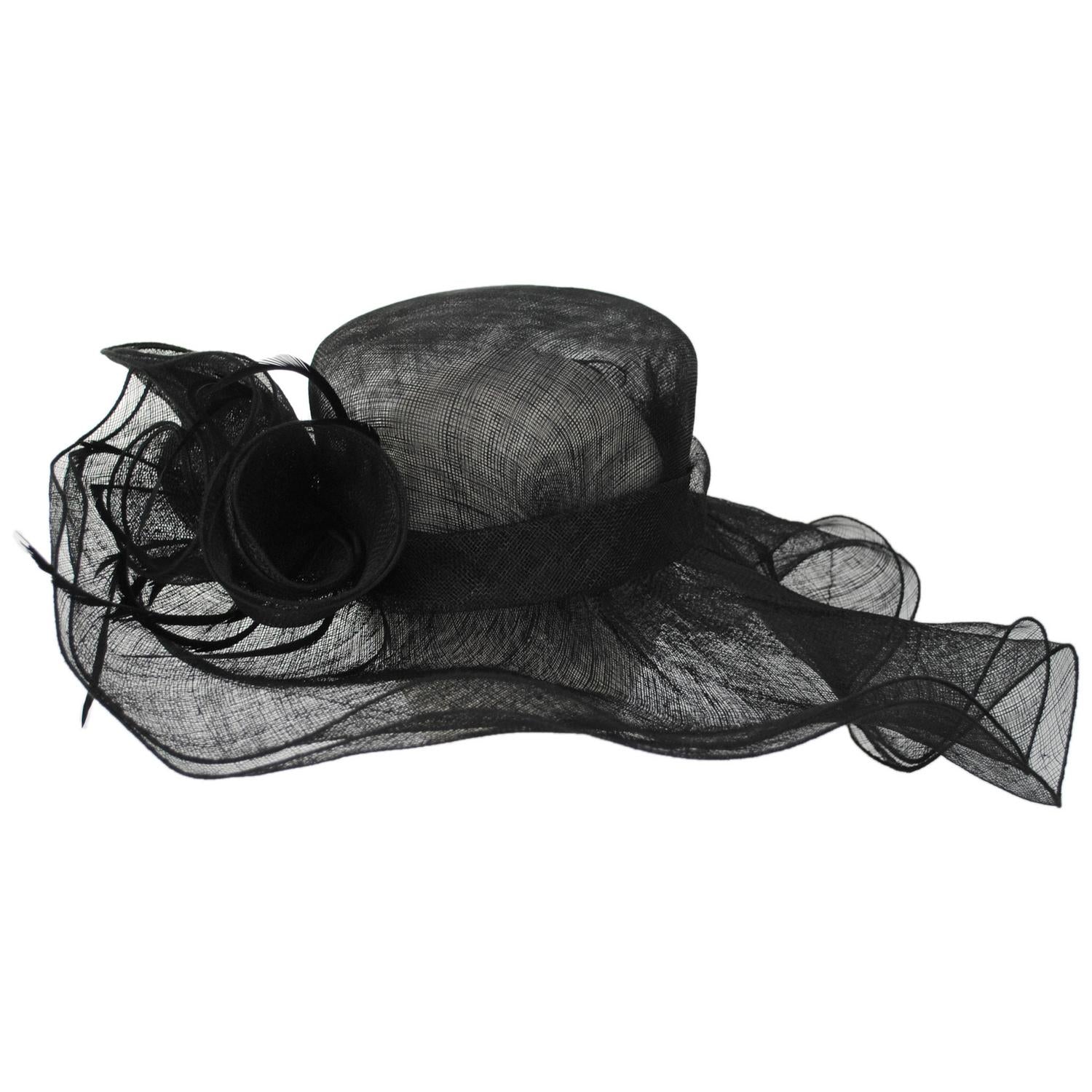 Sahara Sinamay Straw Spectator Dress Hat - Image 2