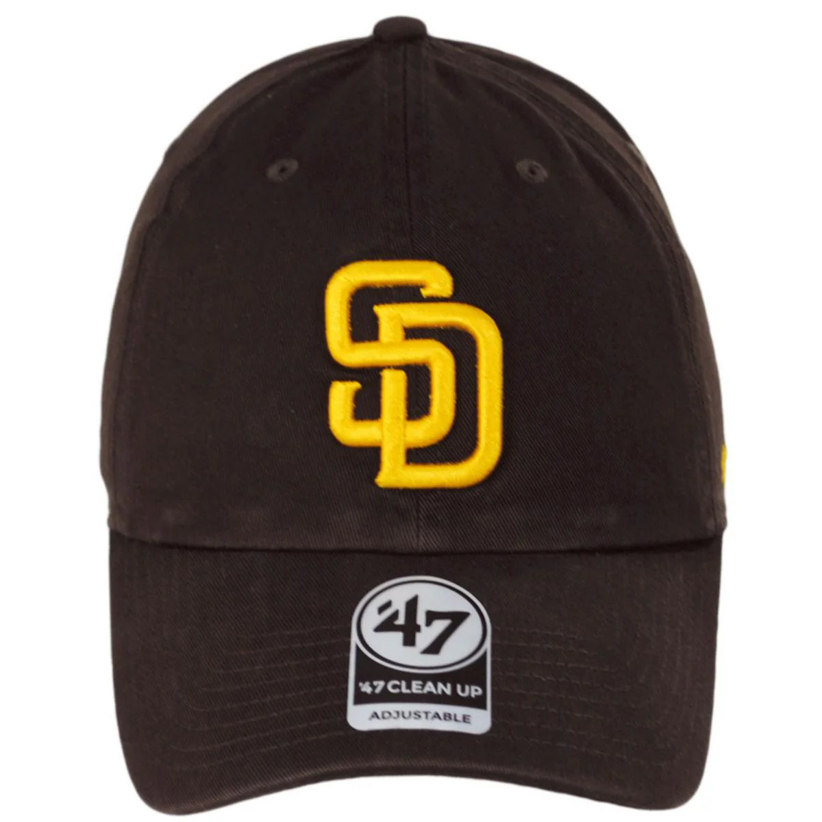 San Diego Padres MLB Clean Up Strapback Baseball Cap Dad Hat - Image 2
