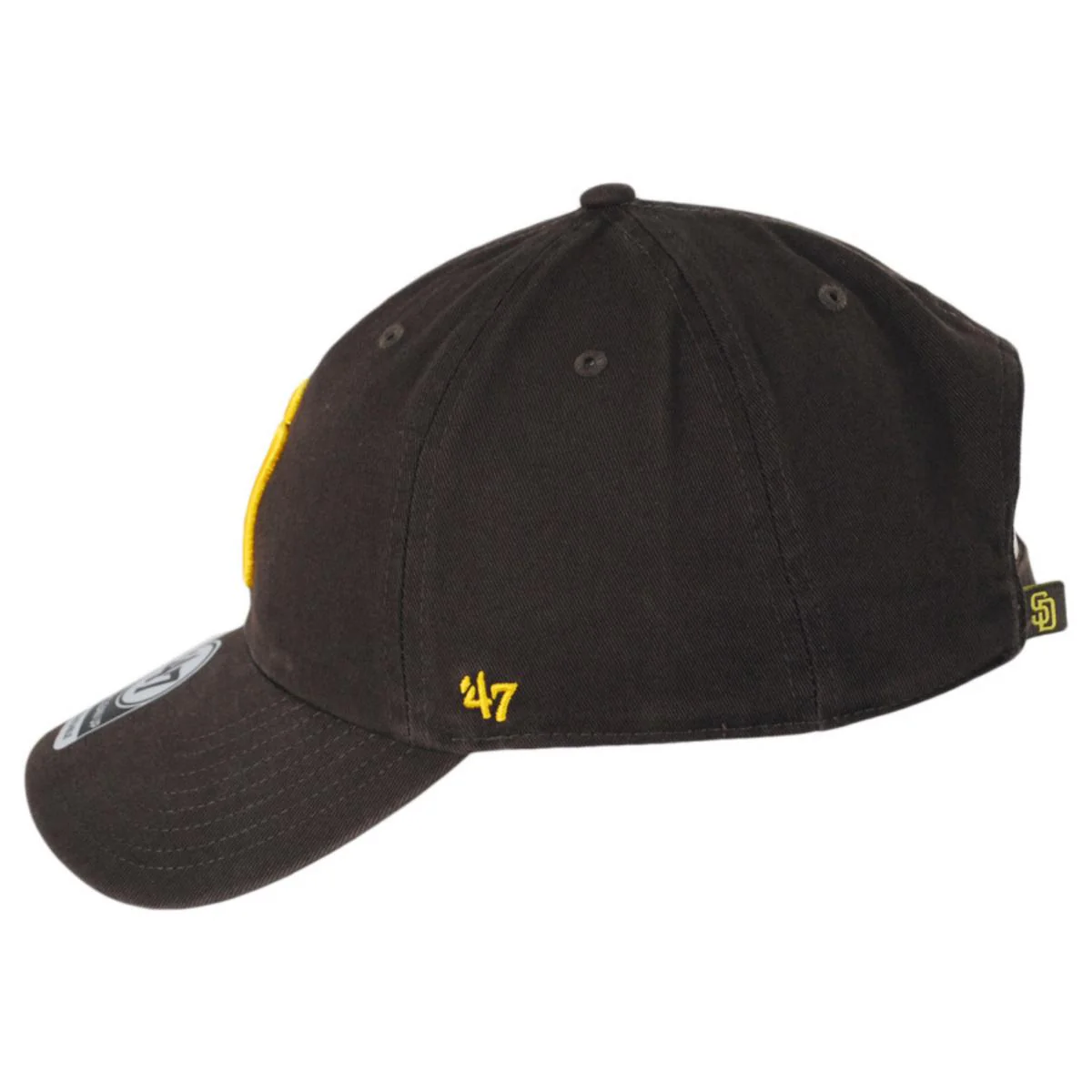 San Diego Padres MLB Clean Up Strapback Baseball Cap Dad Hat - Image 3