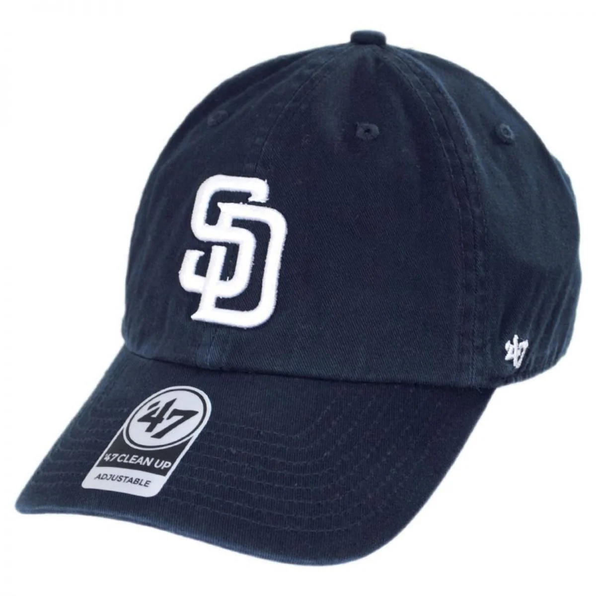 San Diego Padres MLB Clean Up Strapback Baseball Cap Dad Hat - Image 7