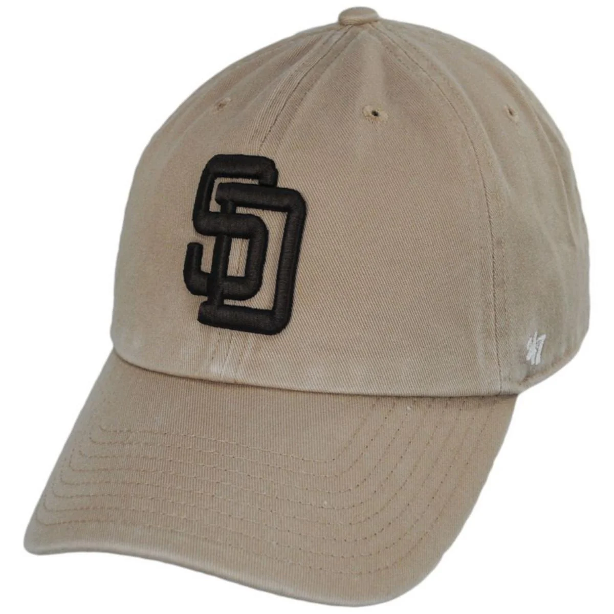 San Diego Padres MLB Clean Up Strapback Baseball Cap Dad Hat - Image 8