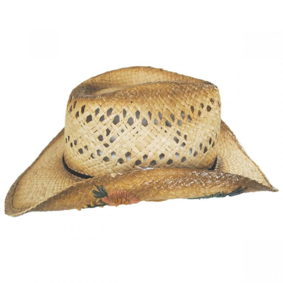 San Minato Raffia Straw Western Hat - Image 3