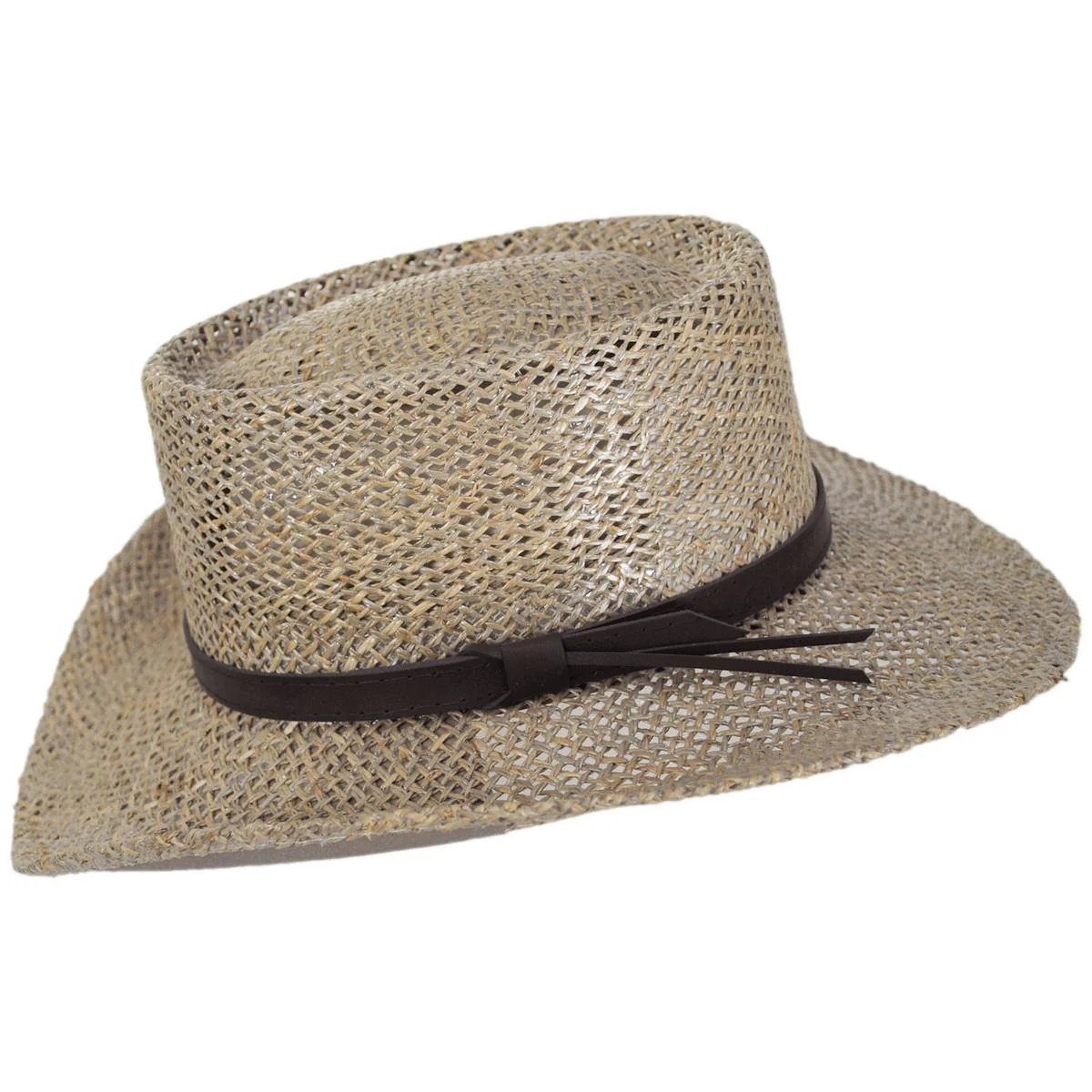 Seagrass Straw Gambler Hat - Image 3