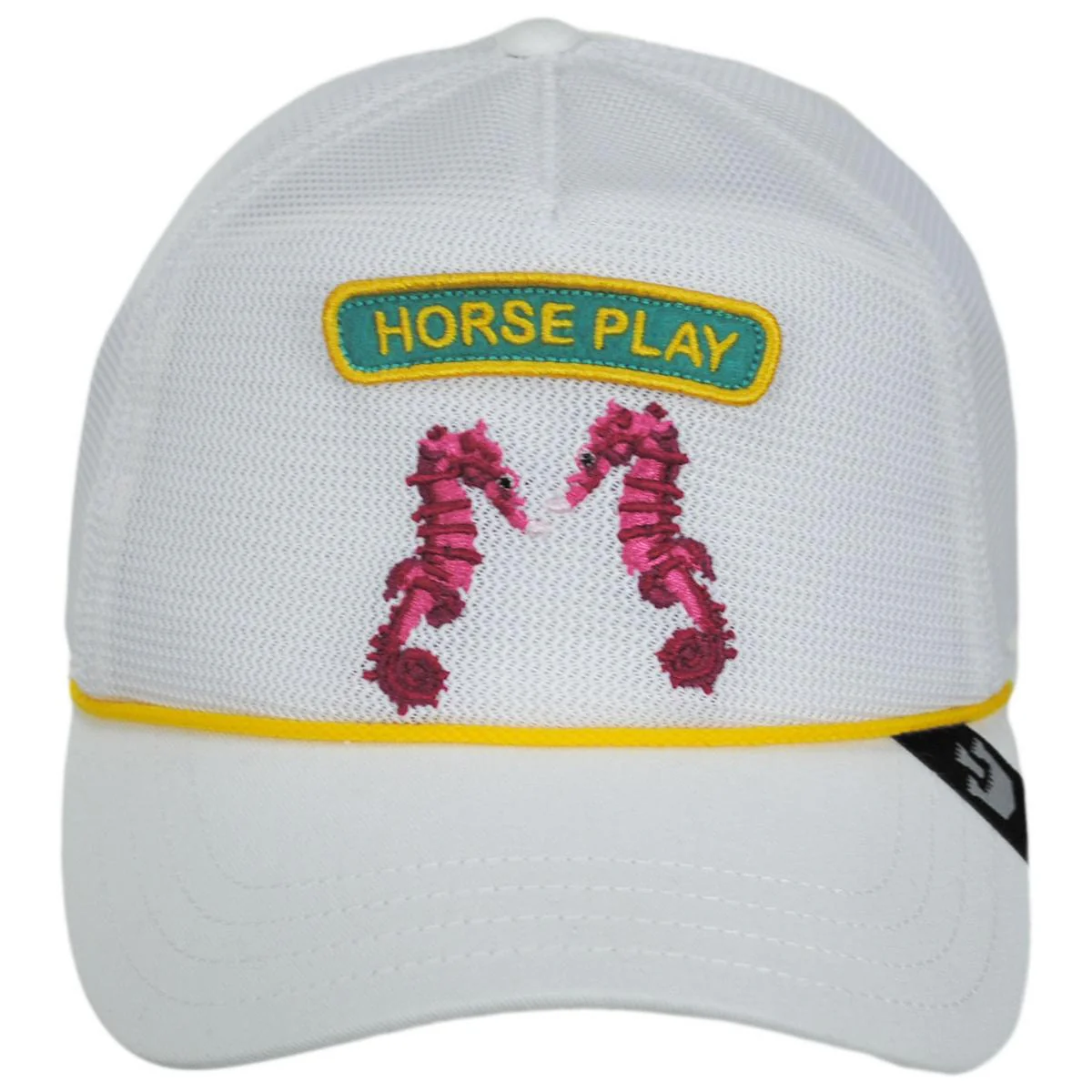 Seahorse Play Mesh Trucker Snapback Baseball Cap - Image 2