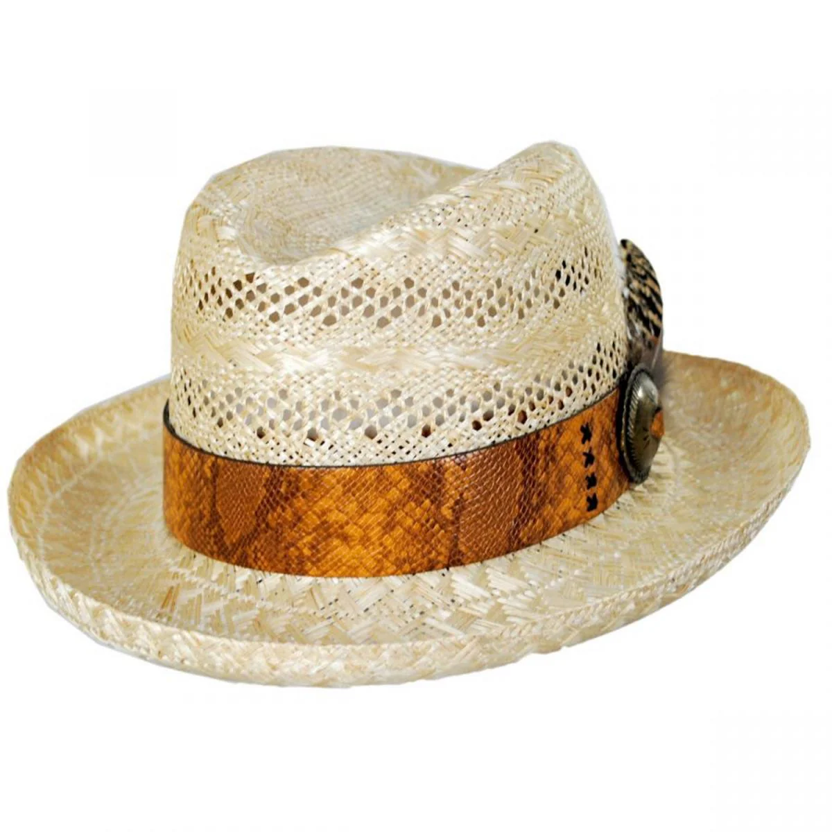 Shade Sisal Straw Homburg Hat