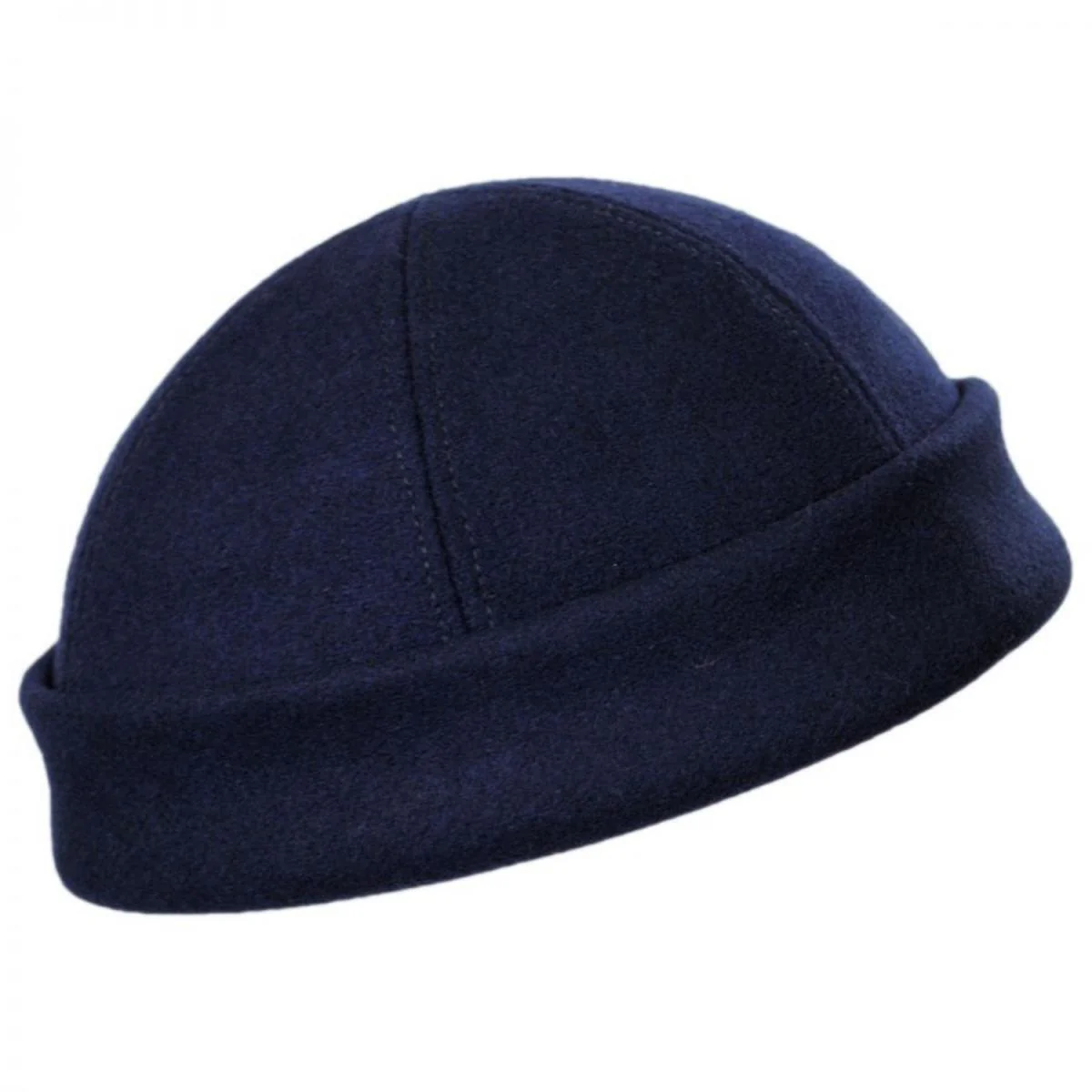 Six Panel Wool Skull Cap Beanie Hat - Image 8