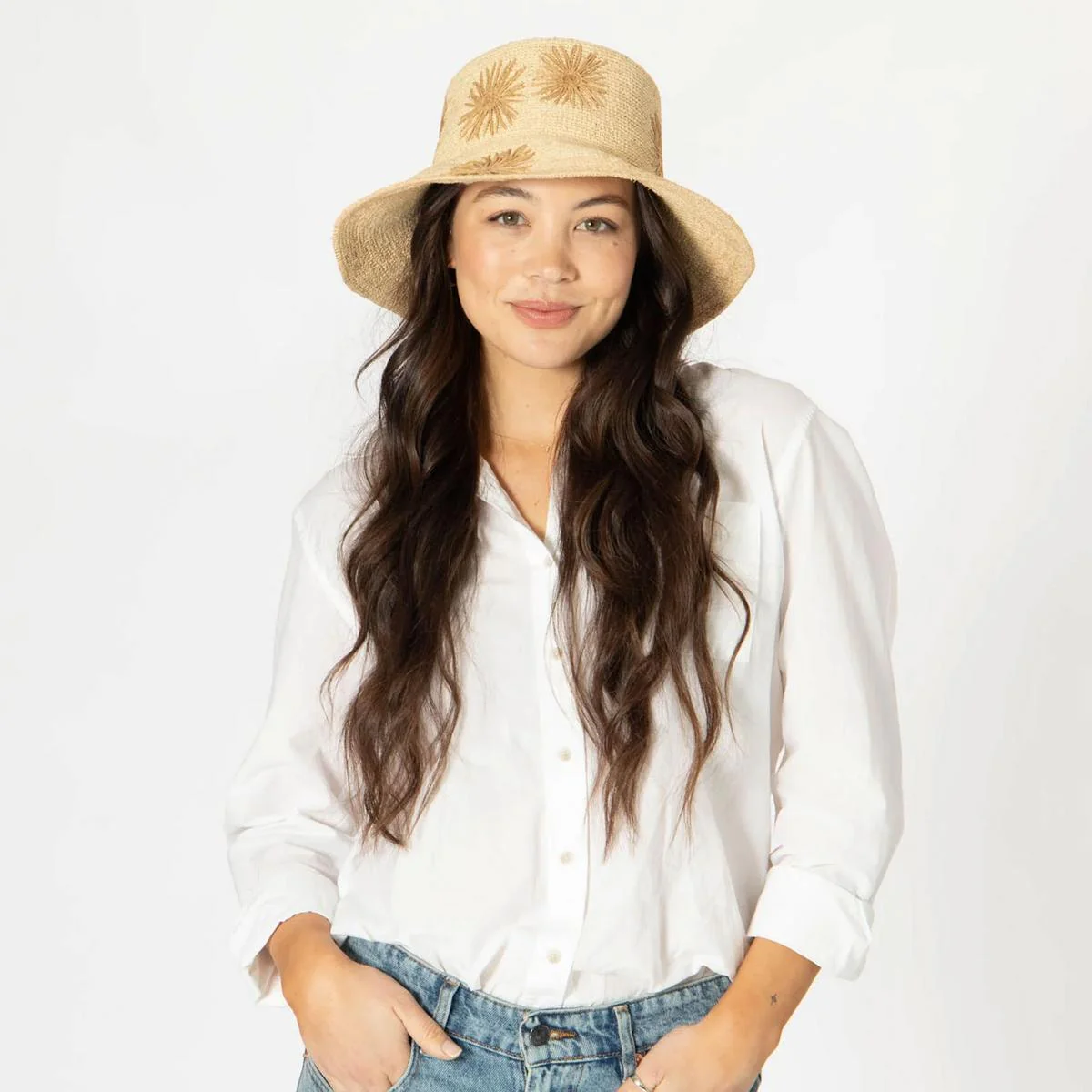 Sol Raffia Straw Bucket Hat - Image 18