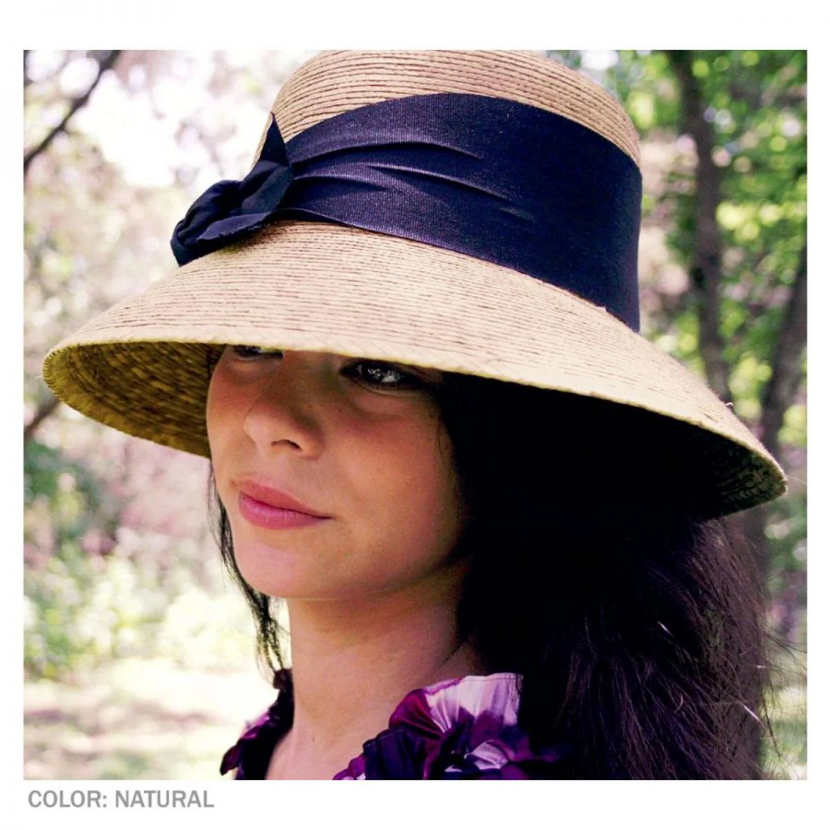 Somerset Palm Leaf Straw Cloche Hat - Image 5