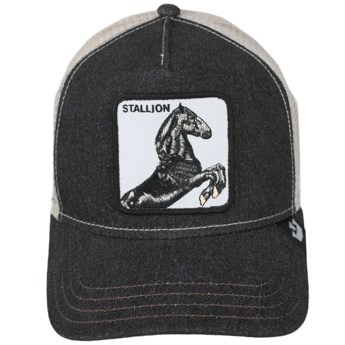 Stallion Mesh Trucker Snapback Baseball Cap - Image 6
