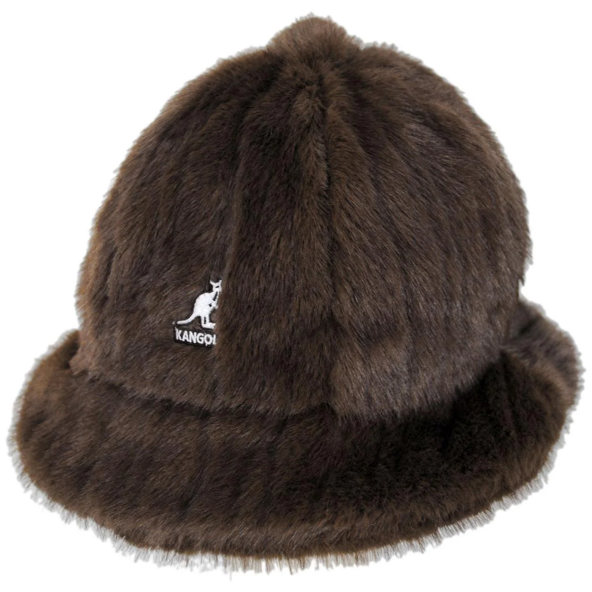 Striped Faux Fur Casual Hat