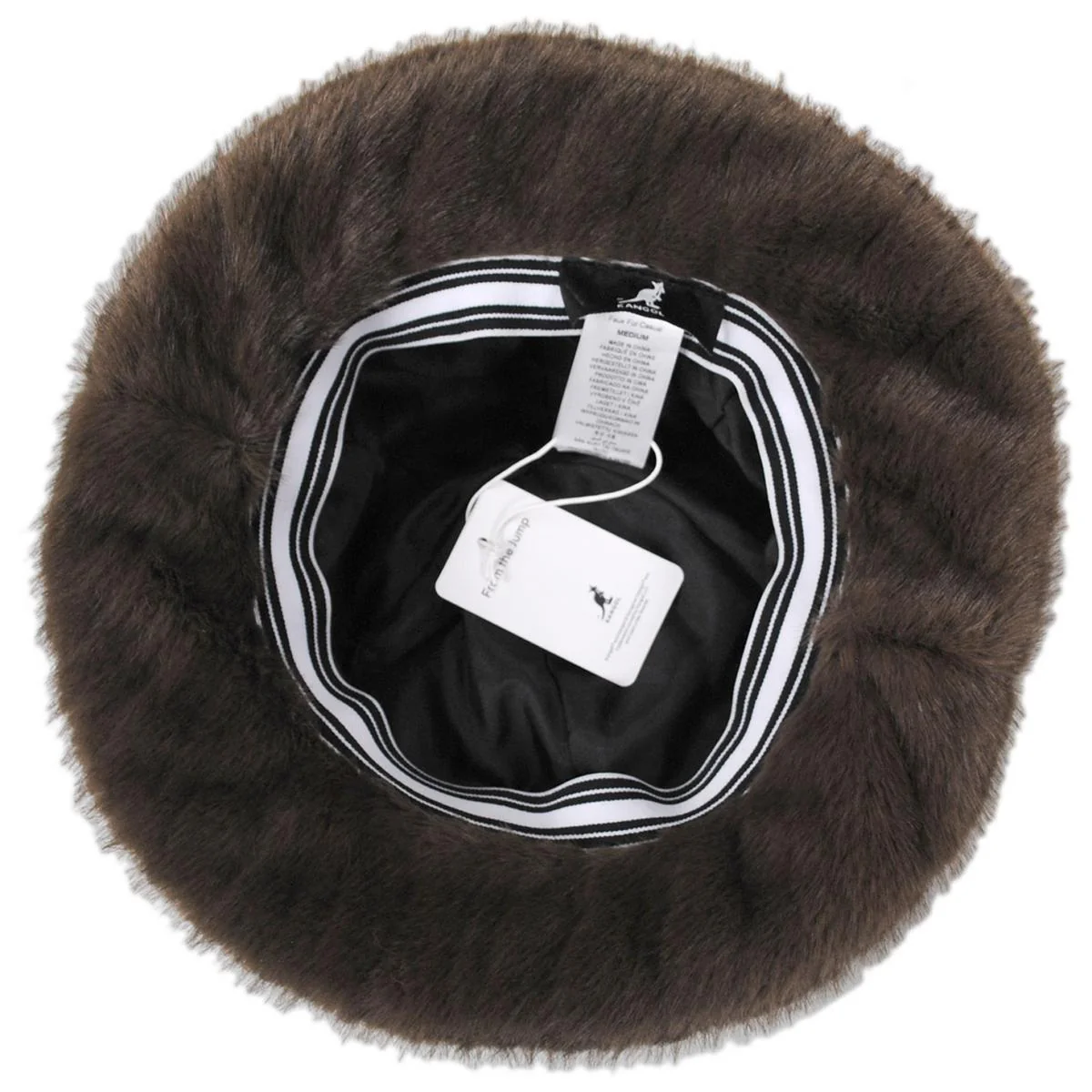 Striped Faux Fur Casual Hat - Image 4