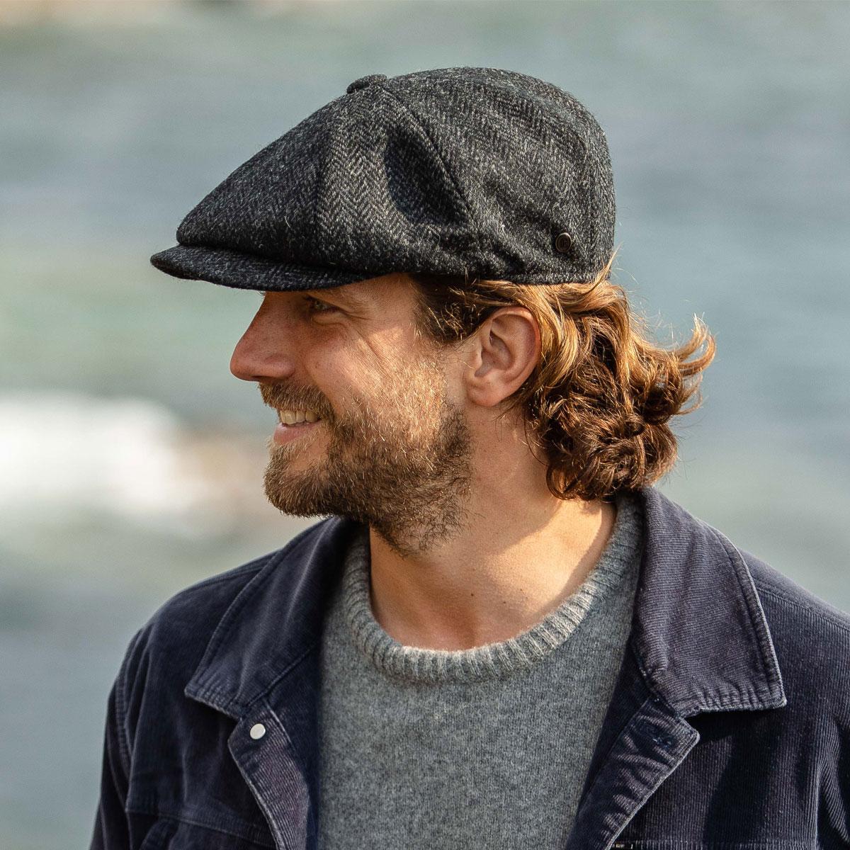 Taransay Harris Tweed Wool Newsboy Cap - Image 2