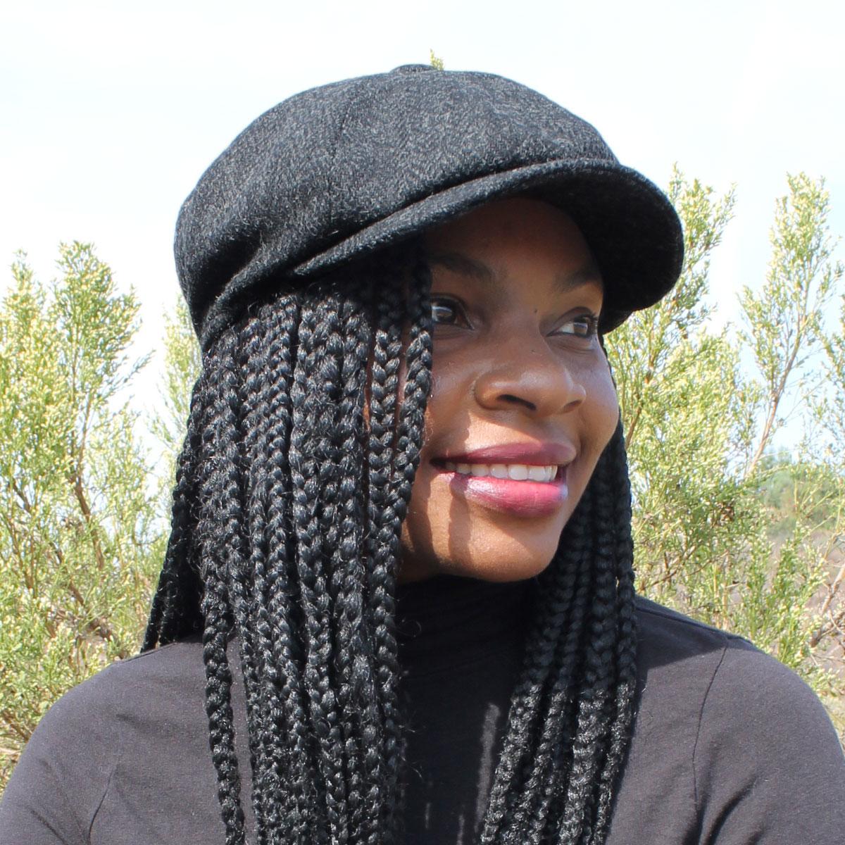 Taransay Harris Tweed Wool Newsboy Cap - Image 3