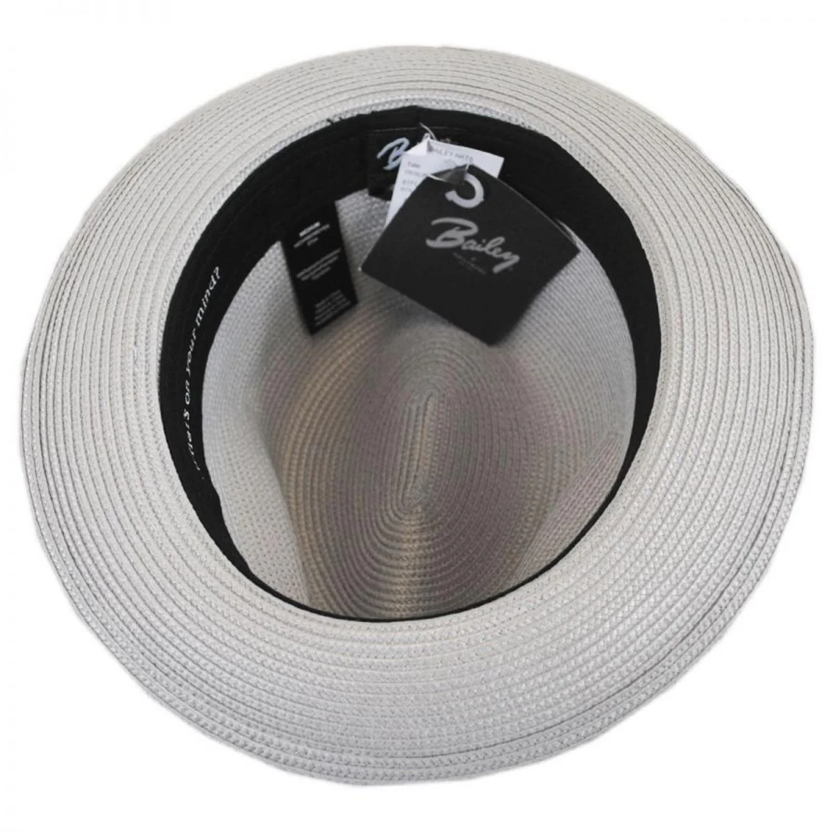 Tate Braided Straw Fedora Hat - Image 12