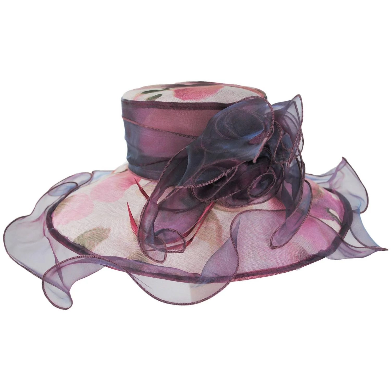 Tea Party Floral Organza Dress Hat