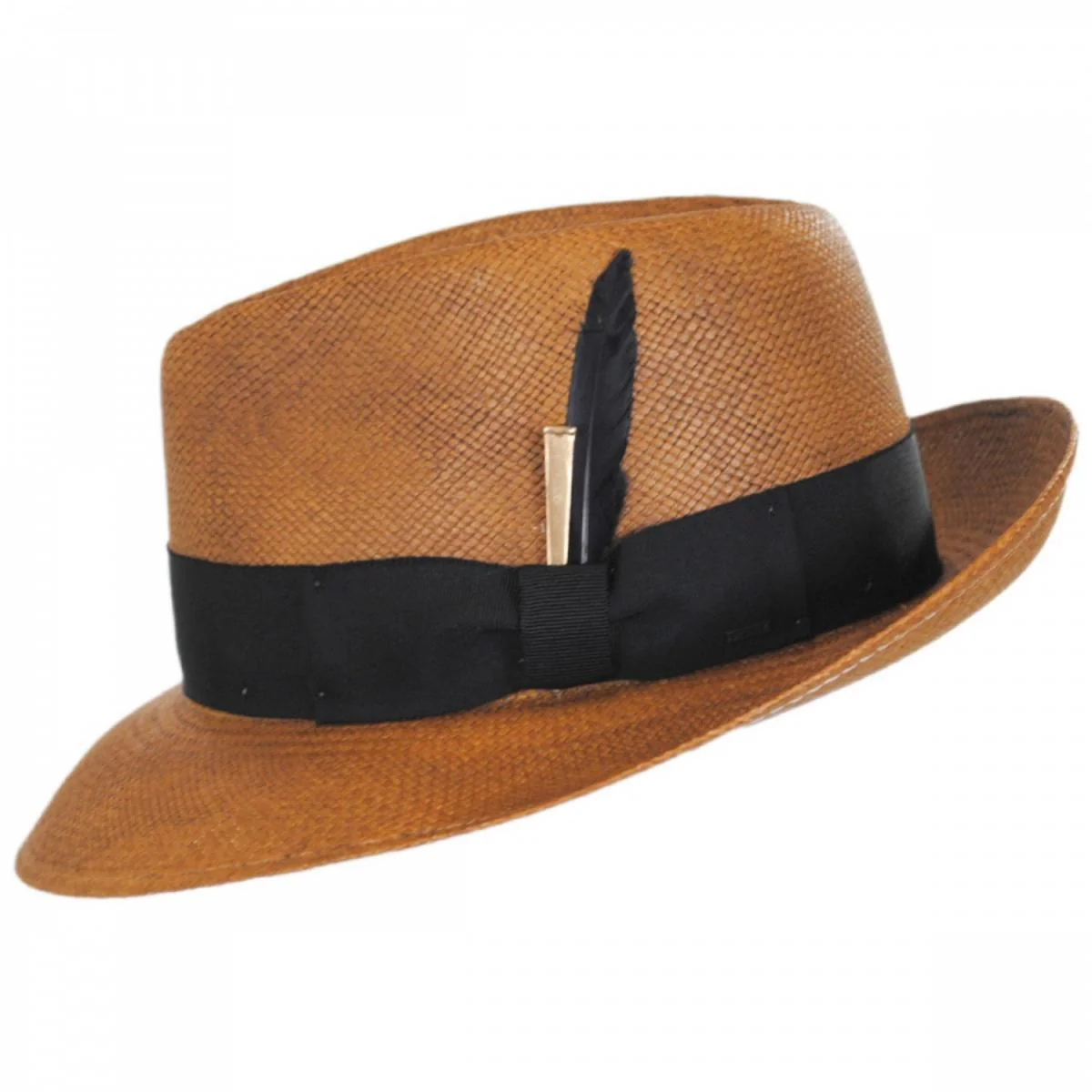 Tessier Panama Straw Fedora Hat - Image 3