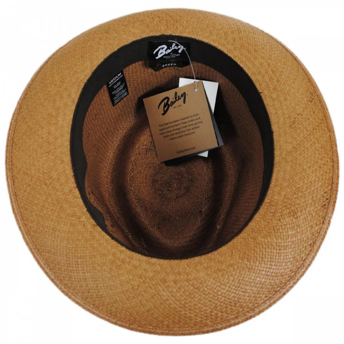 Tessier Panama Straw Fedora Hat - Image 4